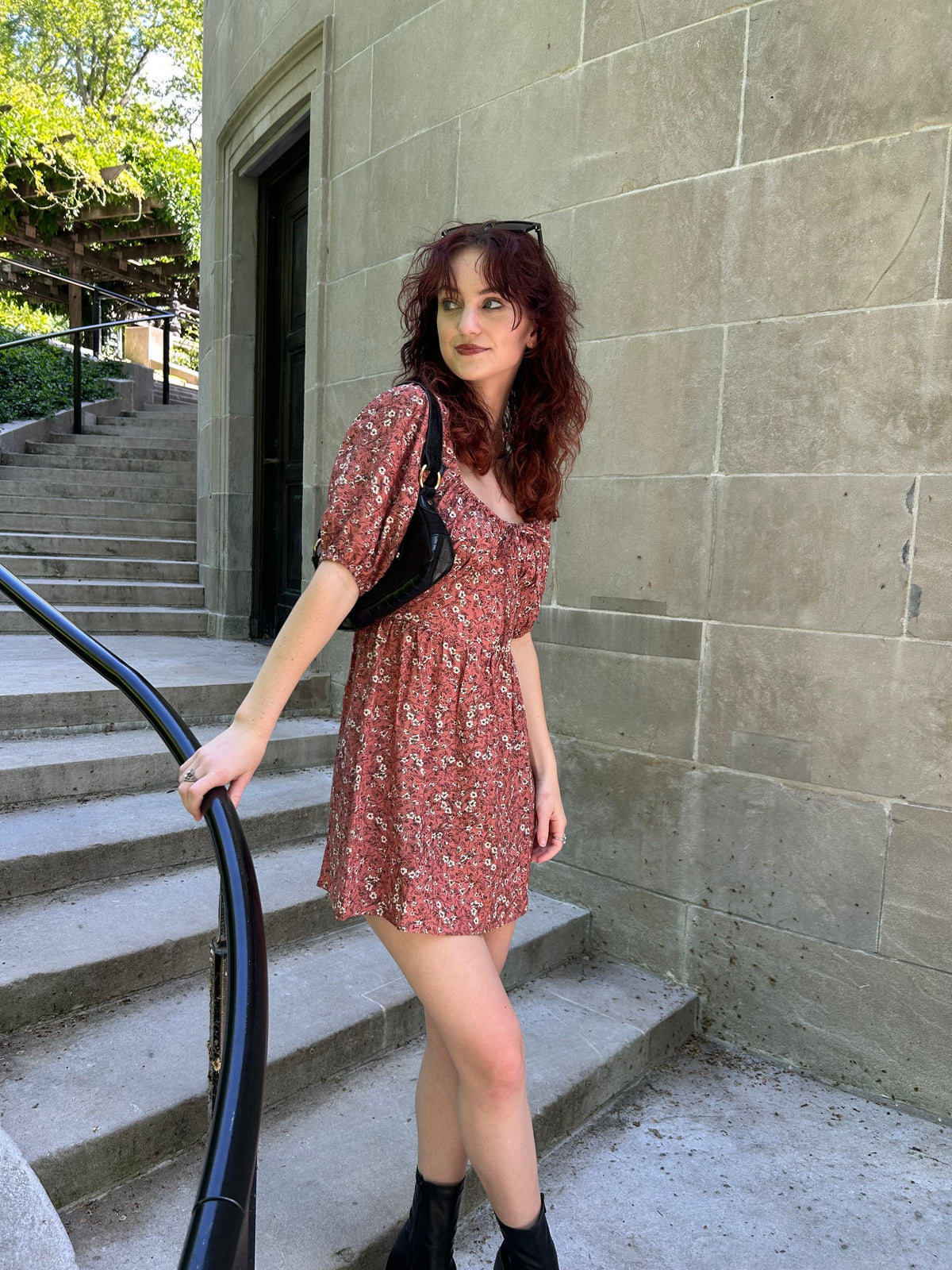 Whimsy + Row - Dena Dress in Rhubarb Floral -
