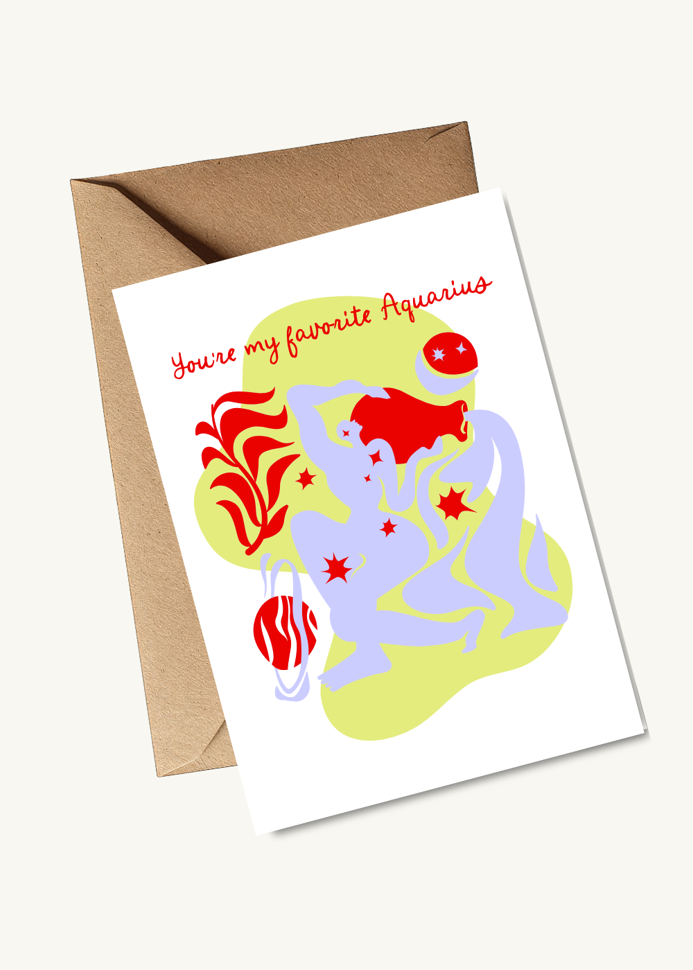 Nice Paper - Greeting Card - Aquarius -