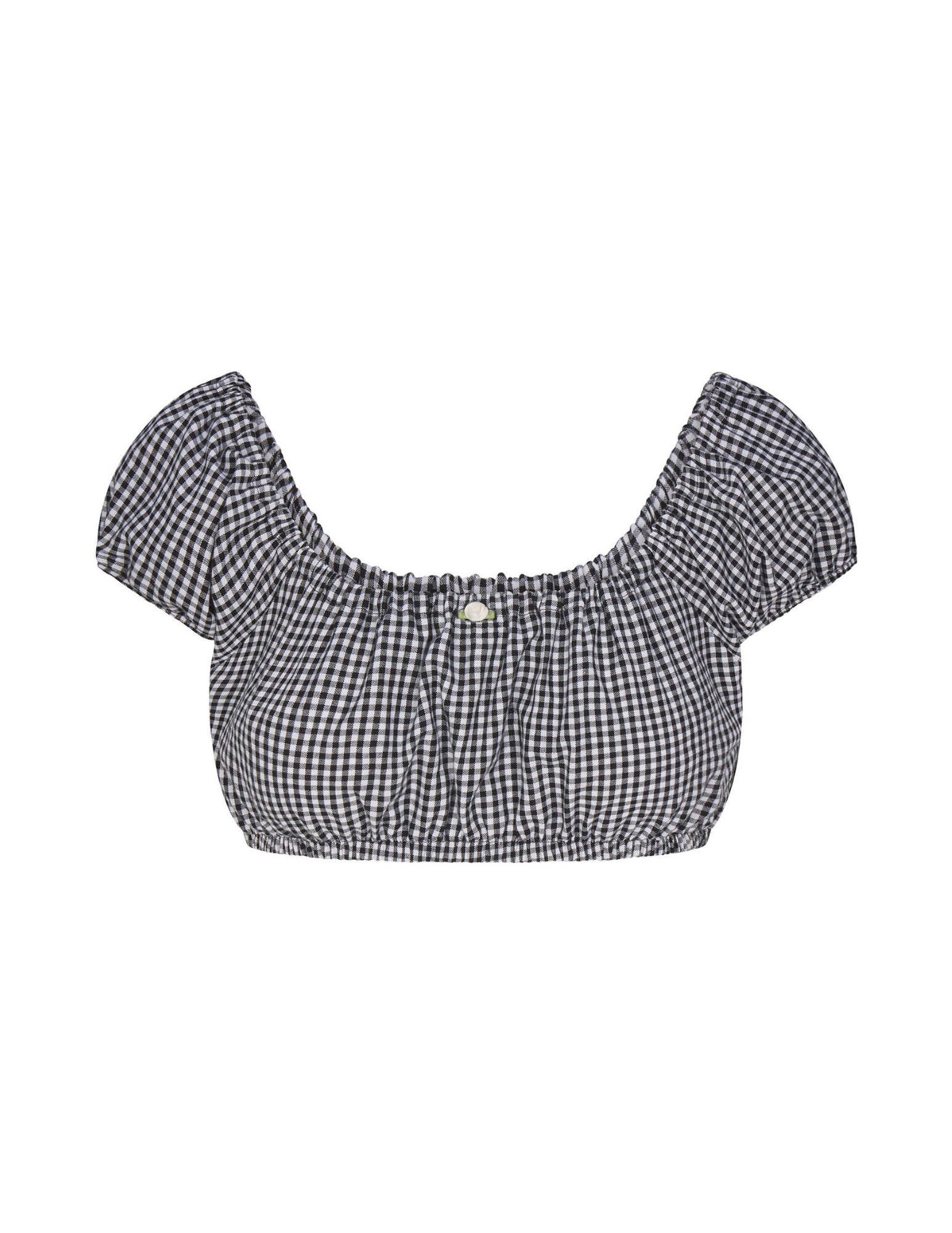 Rat Boi - Babydoll Top - Black Gingham -
