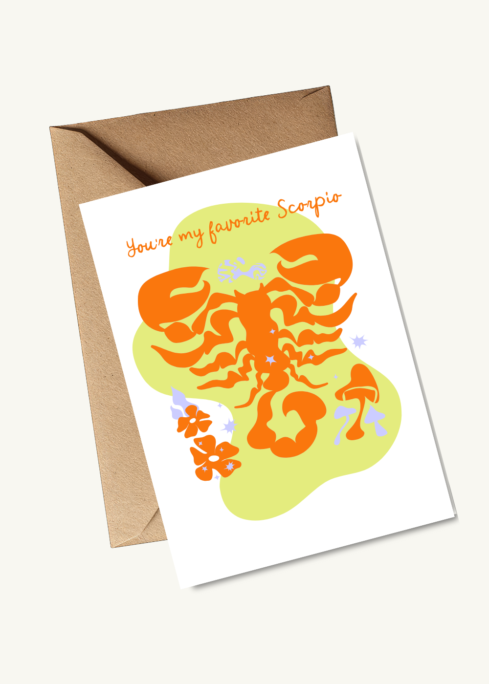 Nice Paper - Greeting Card - Scorpio -