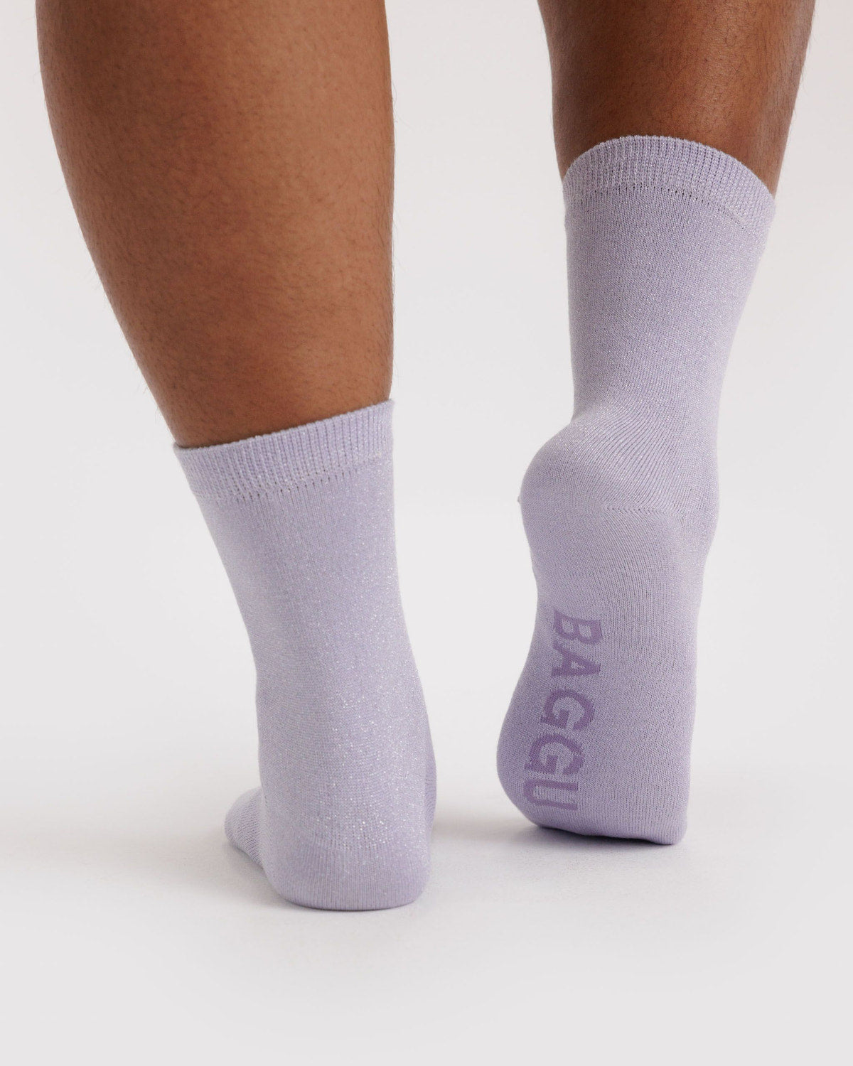 Baggu - Crew Sock - Lilac Metallic -