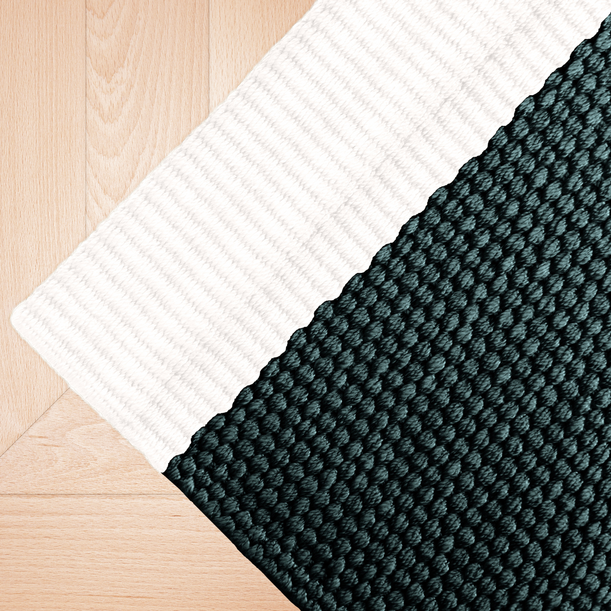 ettitude - Luxe Bamboo 2-Tone Rug - Forest & Natural