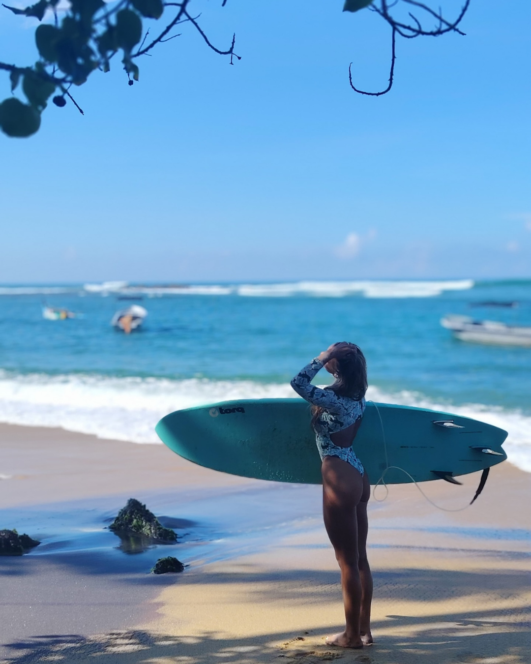 Noserider Surf Club - Classic Long-Sleeve Surf Suit in Lush Tropics -