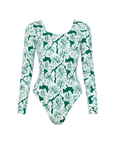 Noserider Surf Club - Classic Long-Sleeve Surf Suit in Lush Tropics -