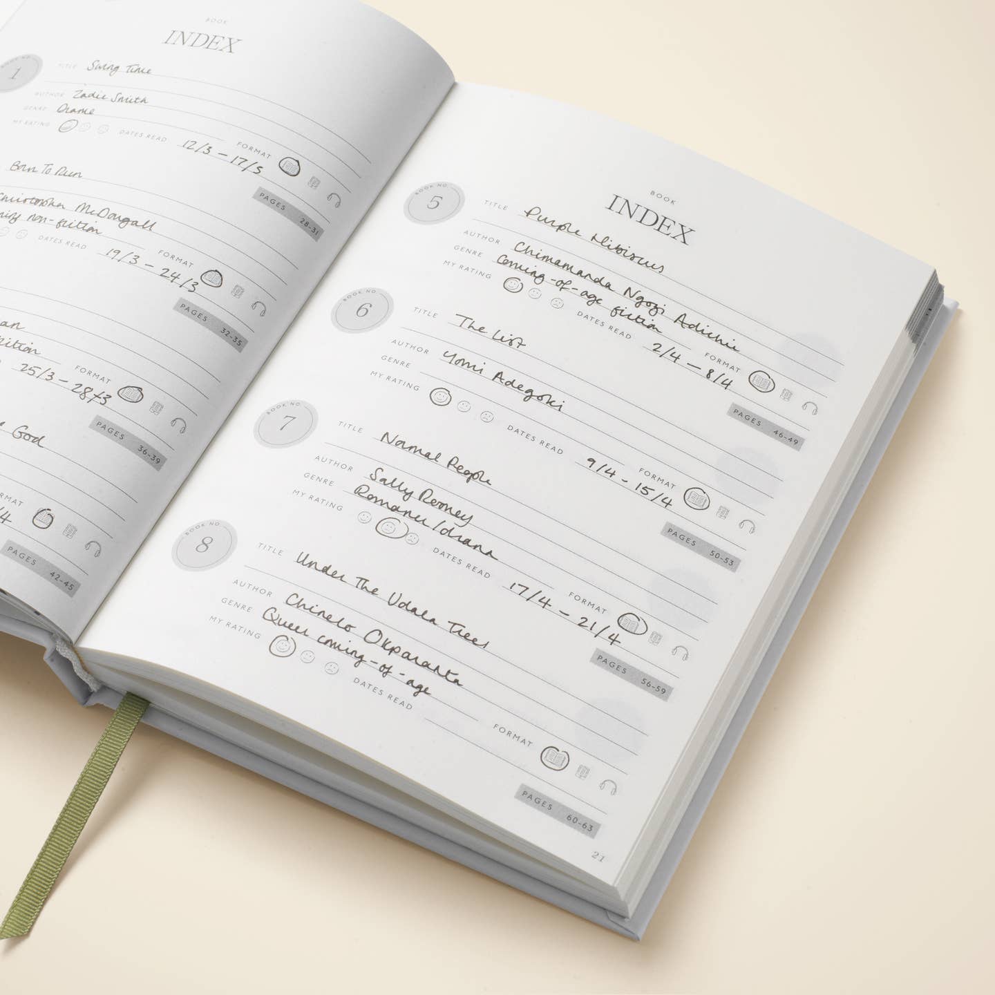 Papier - BIBLIOTHEQUE Reading Journal -