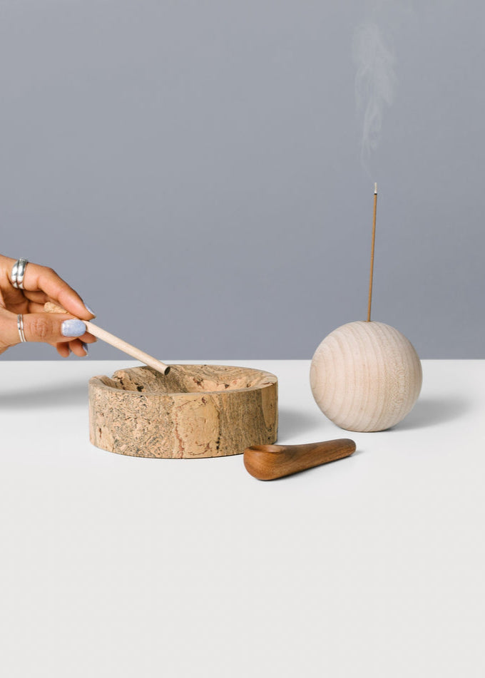 Melanie Abrantes Designs - Globe Incense Holder - Maple -
