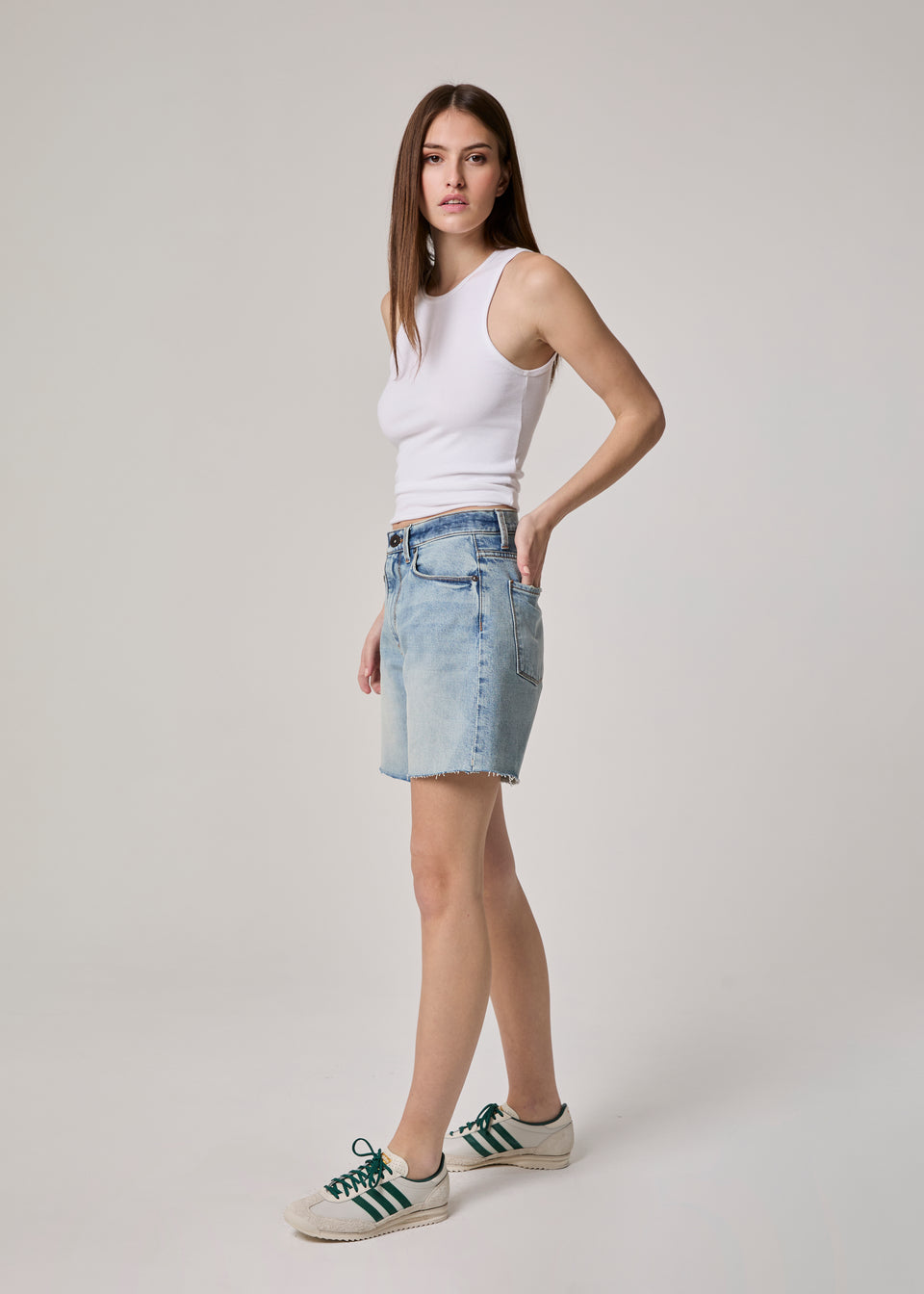 Edyson - Walter High Rise Short - Light Glasglow Wash -