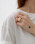 Luv Aj - Tricolore Ring- Clear -