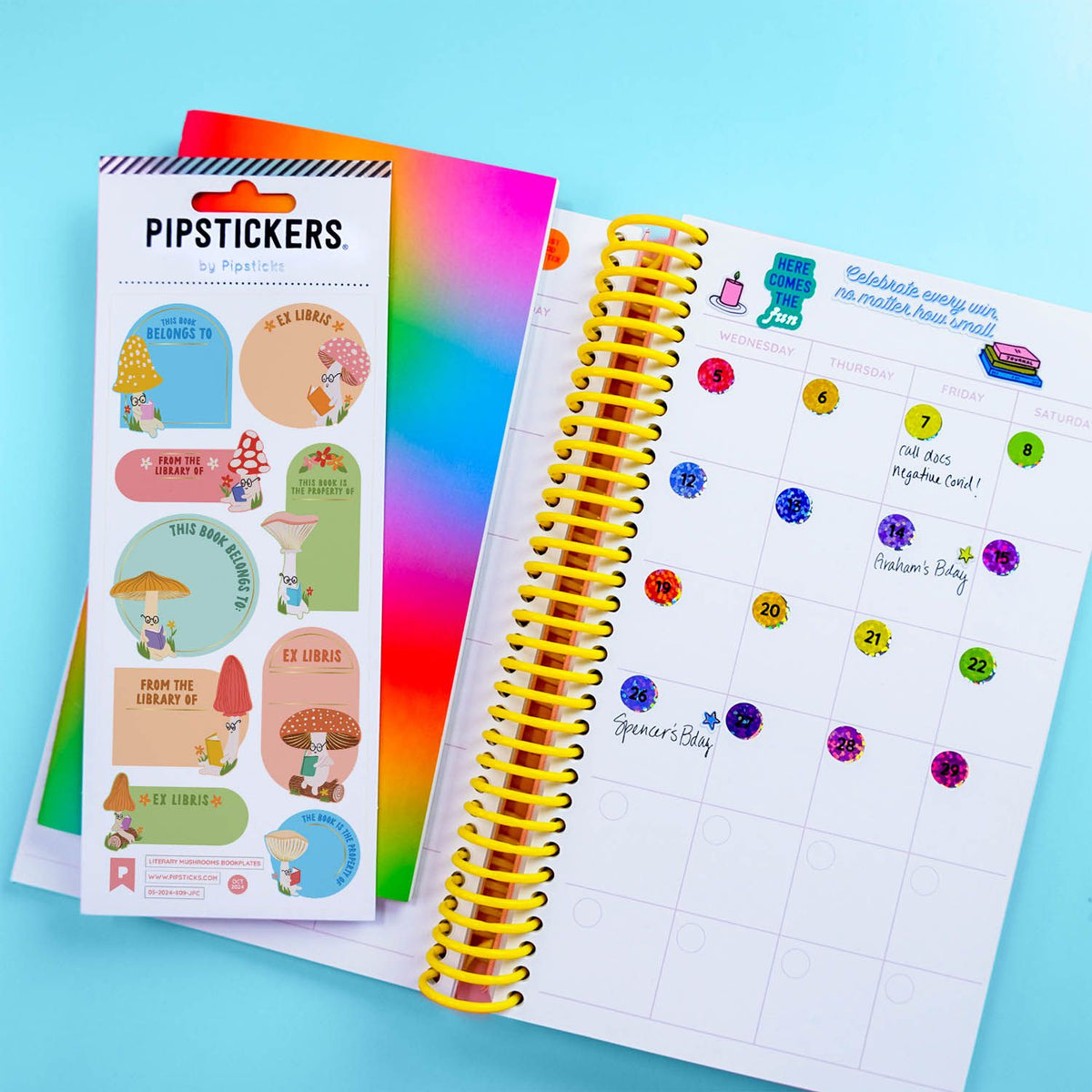 Pipsticks - Literary Mushrooms Bookplates -