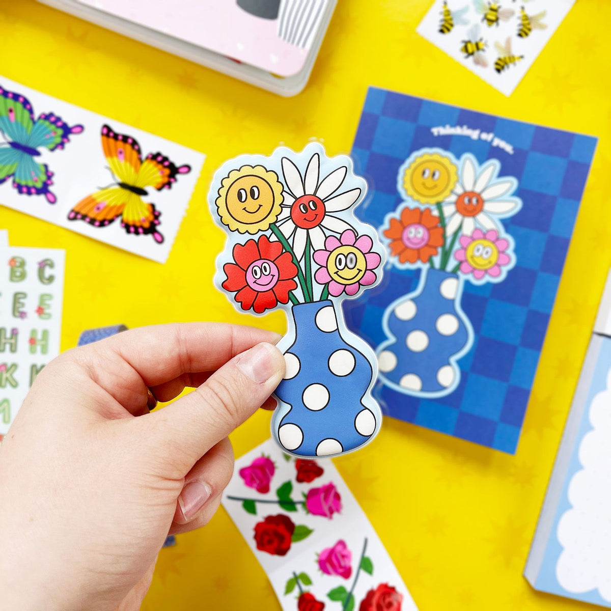 Pipsticks - Thinking Of You Big Puffy Greeting Card -