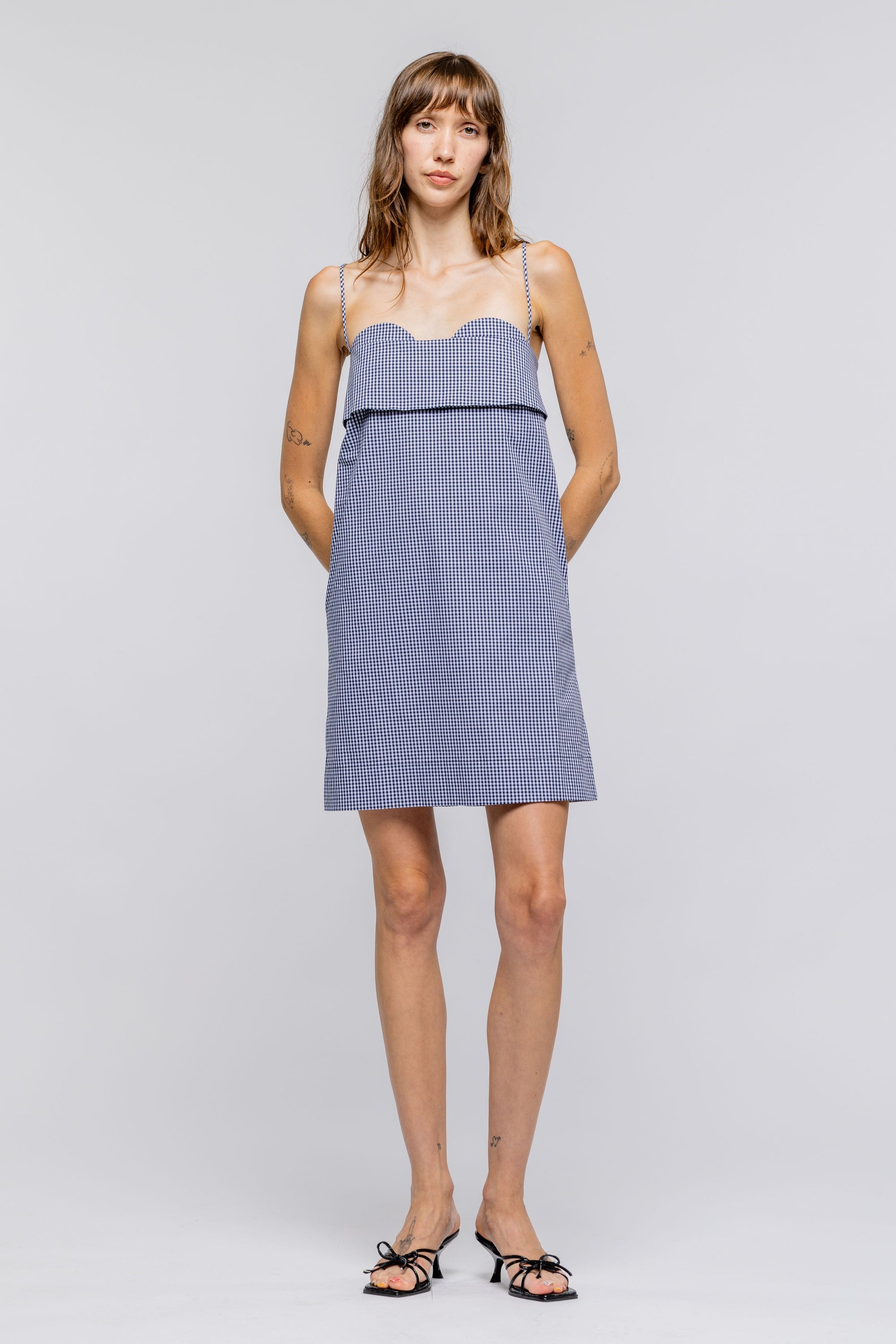 Toit Volant - Verona Short Dress 2.0 - Navy White -