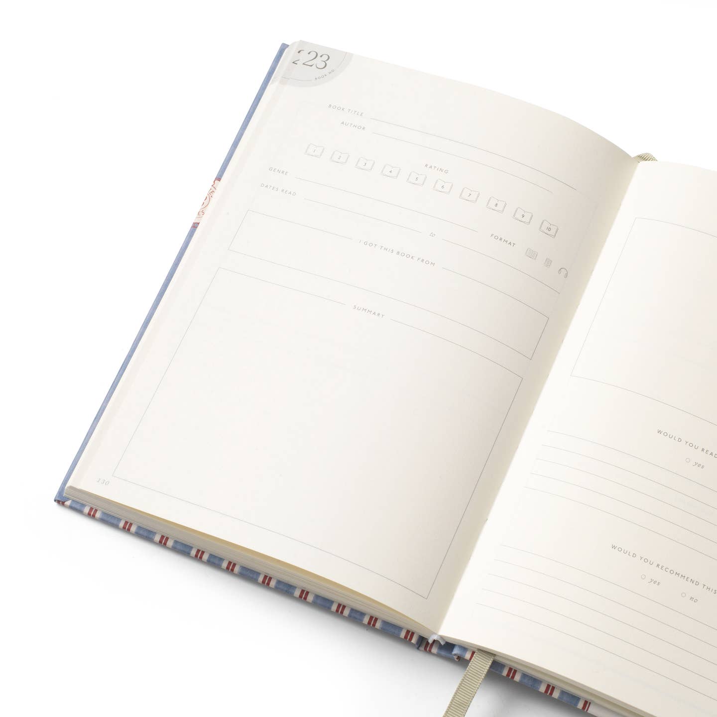 Papier - BIBLIOTHEQUE Reading Journal -