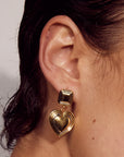 Luv Aj - Two-Tone Heart Earrings -