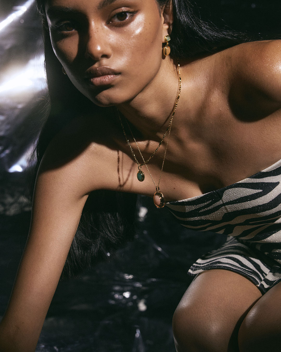 Luv Aj - Sunset Double Stone Studs -