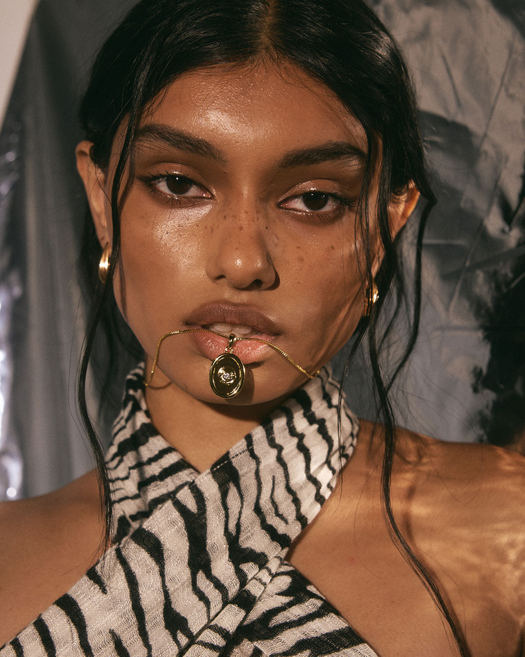 Luv Aj - The Wave Bezel Locket Necklace -