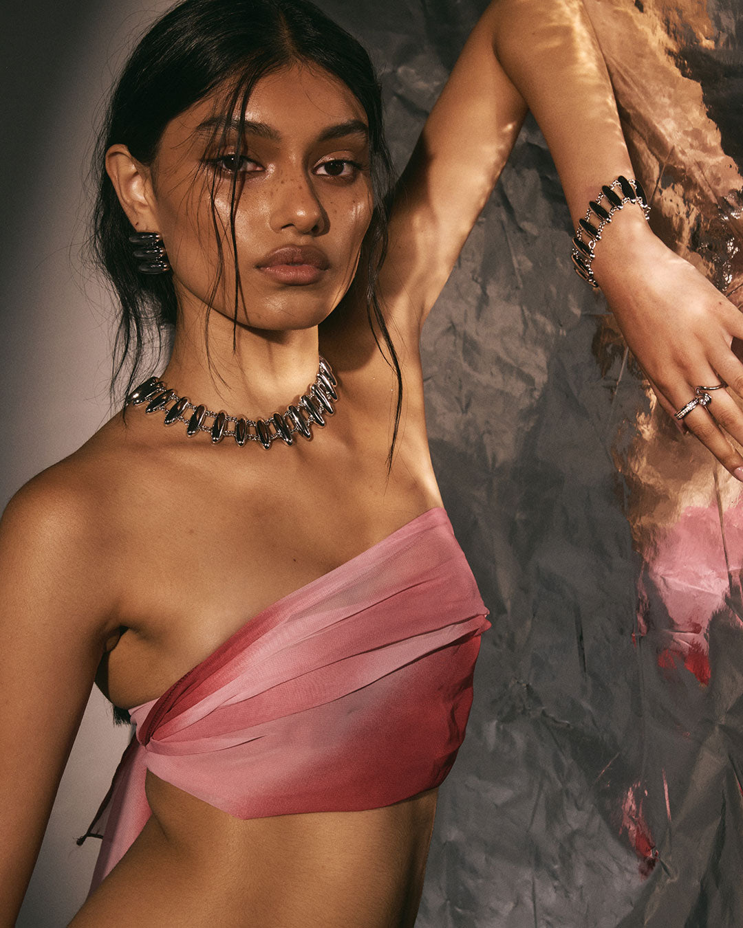 Luv Aj - The Milan Bead Stud Necklace -