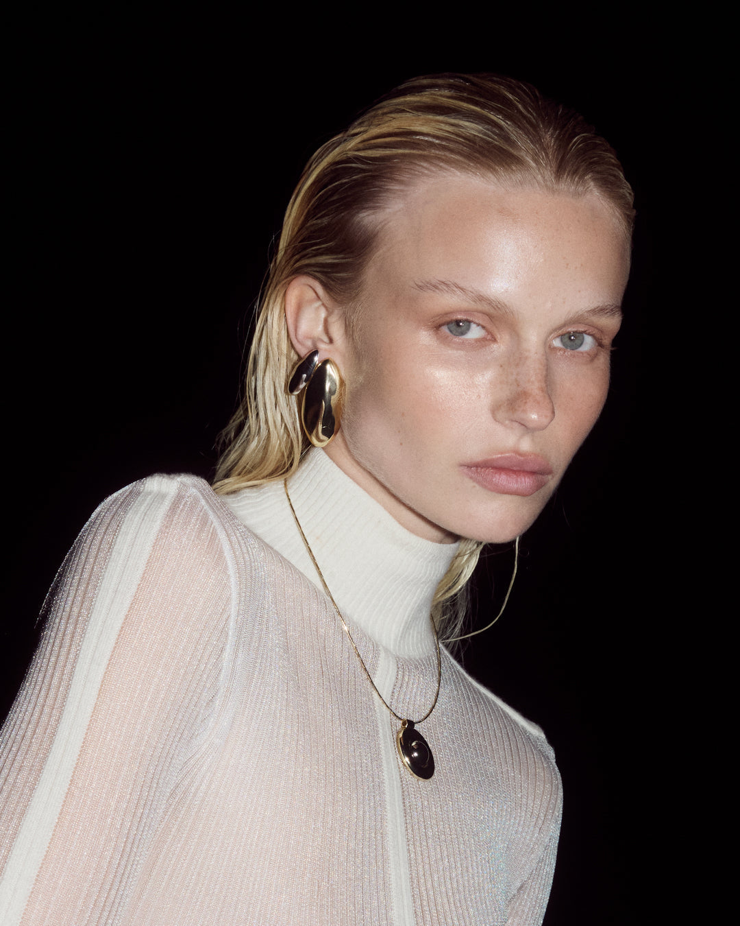 Luv Aj - The XL Chrome Orb Studs -