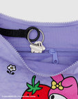 Baggu - Medium Nylon Crescent Bag - Embroidered My Melody Strawberry -