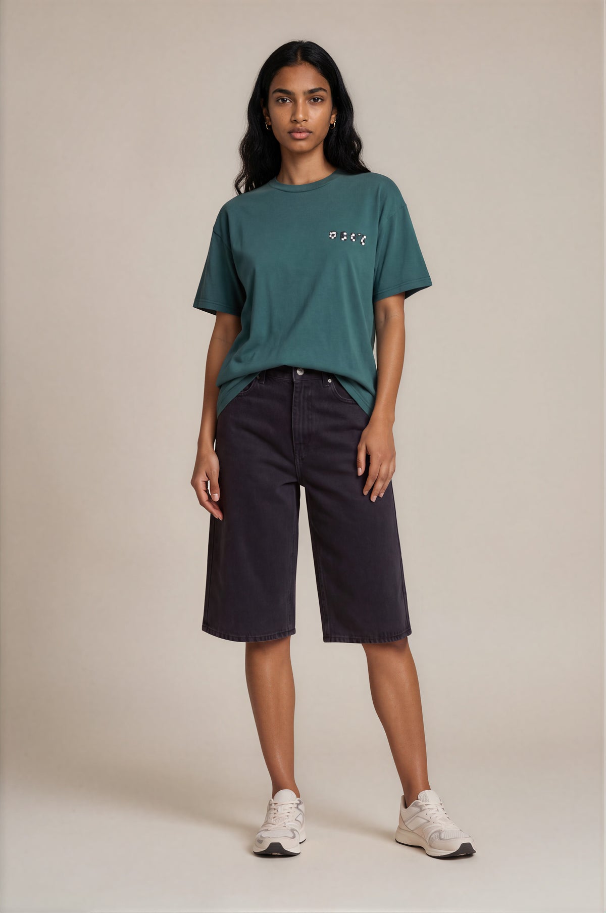 Obey - Karina Long Denim Short - Washed Black -