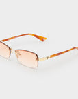 Le Specs - Enigmatic Sunglasses - Gold / Vintage Tort -