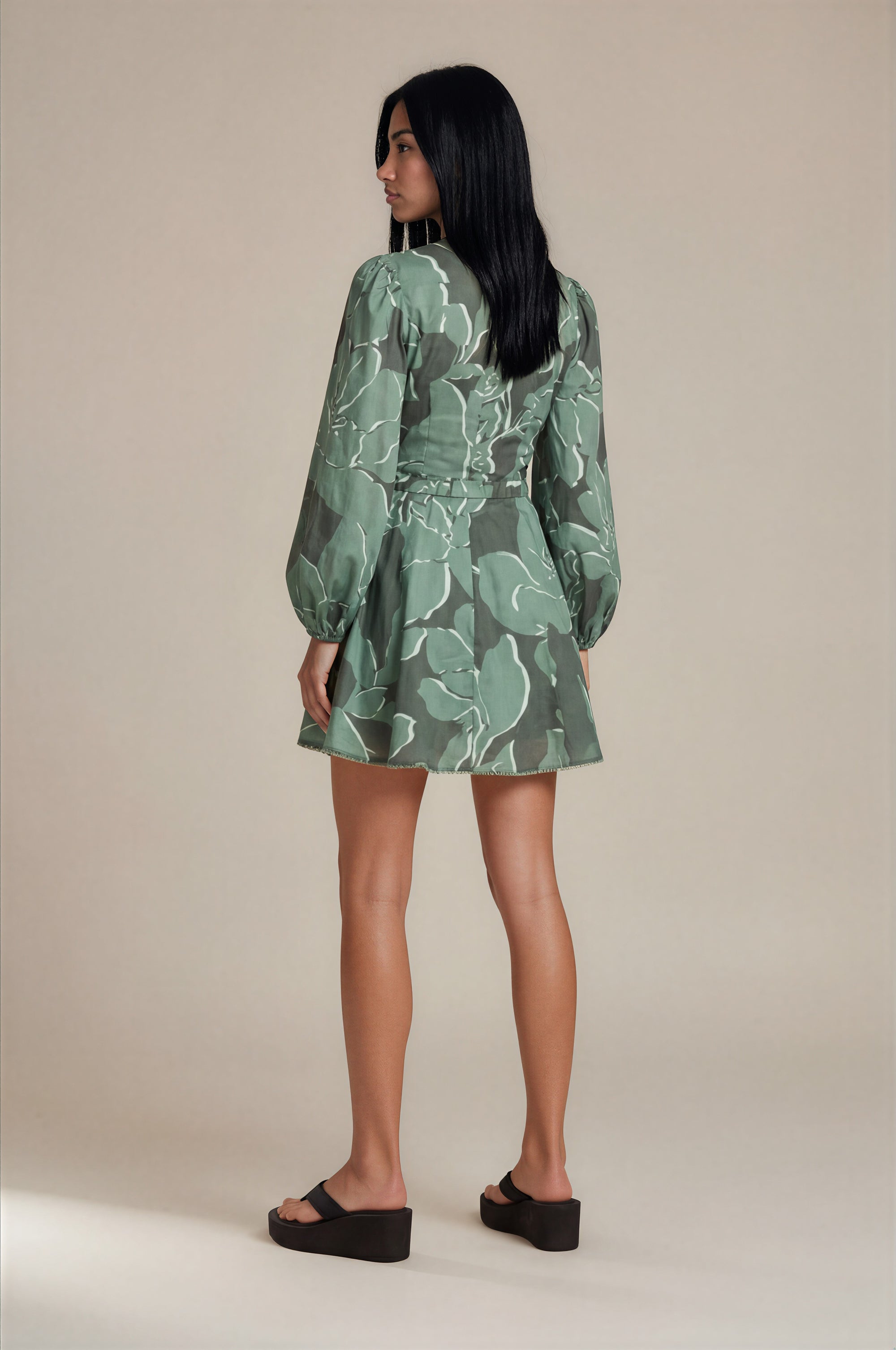 Keepsake - Roma Lunar Mini Dress - Forest Floral -