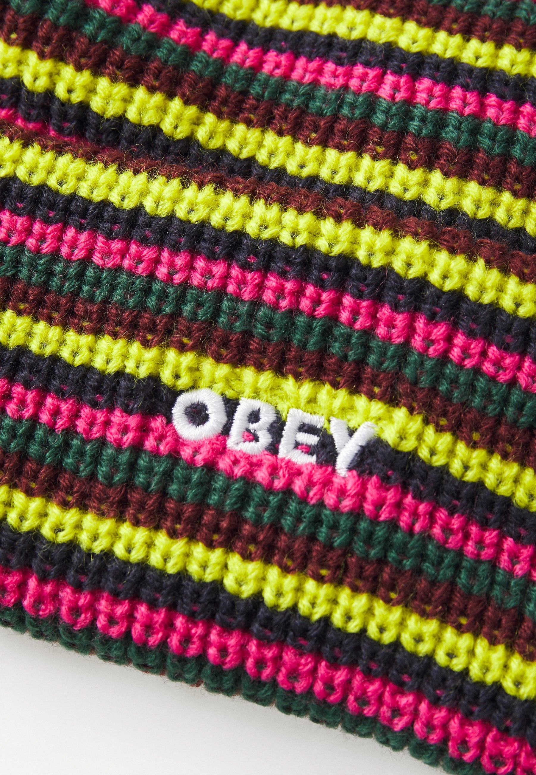 Obey - 5 Stripes Future Beanie - Bright Multi -