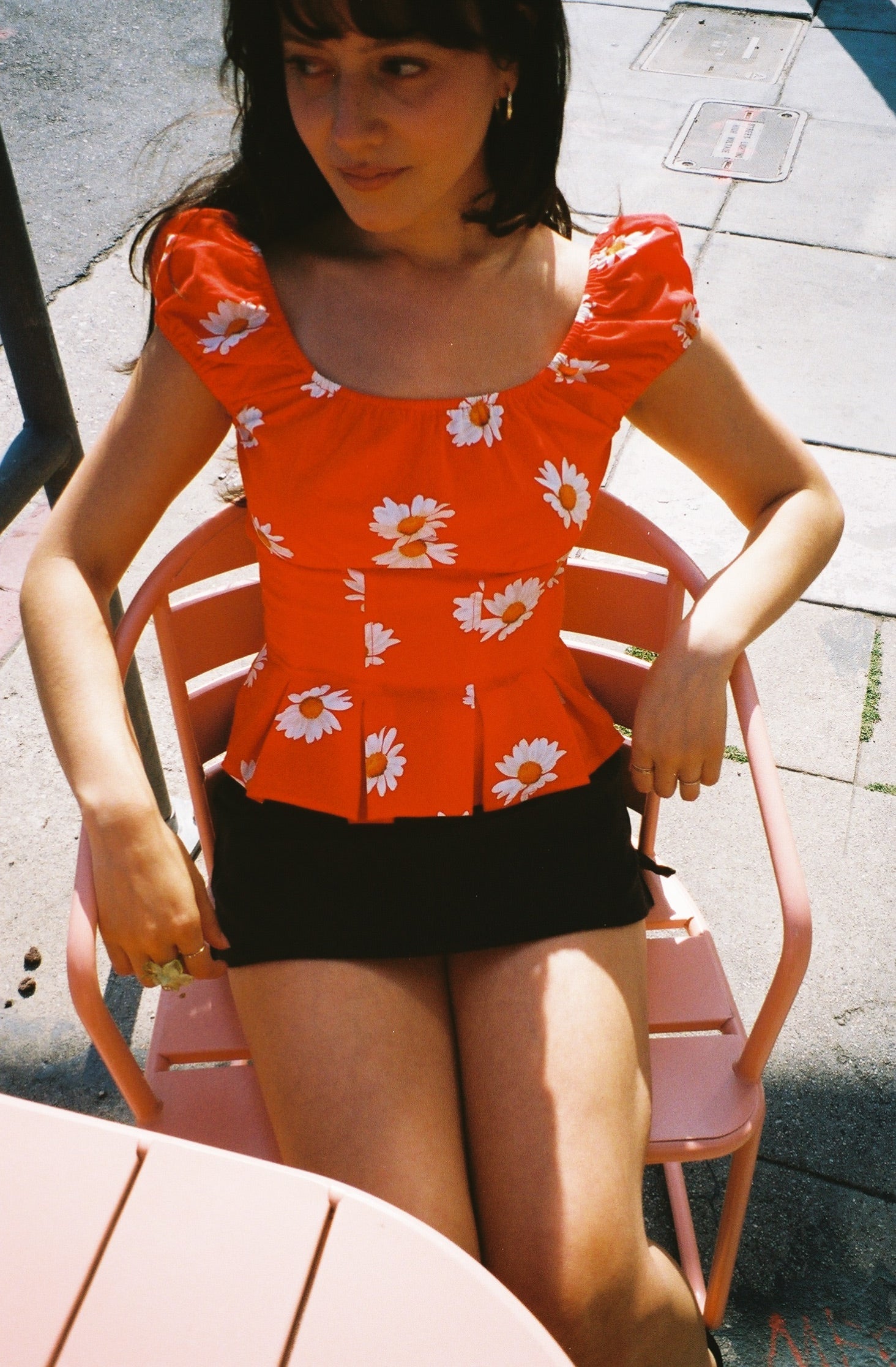 Lisa Says Gah - Pat Top - Red Daisy -