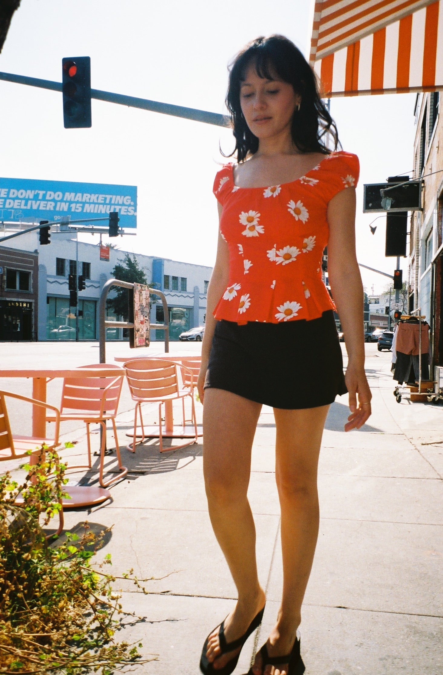 Lisa Says Gah - Pat Top - Red Daisy -