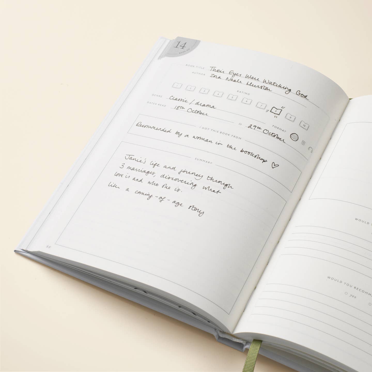 Papier - BIBLIOTHEQUE Reading Journal -