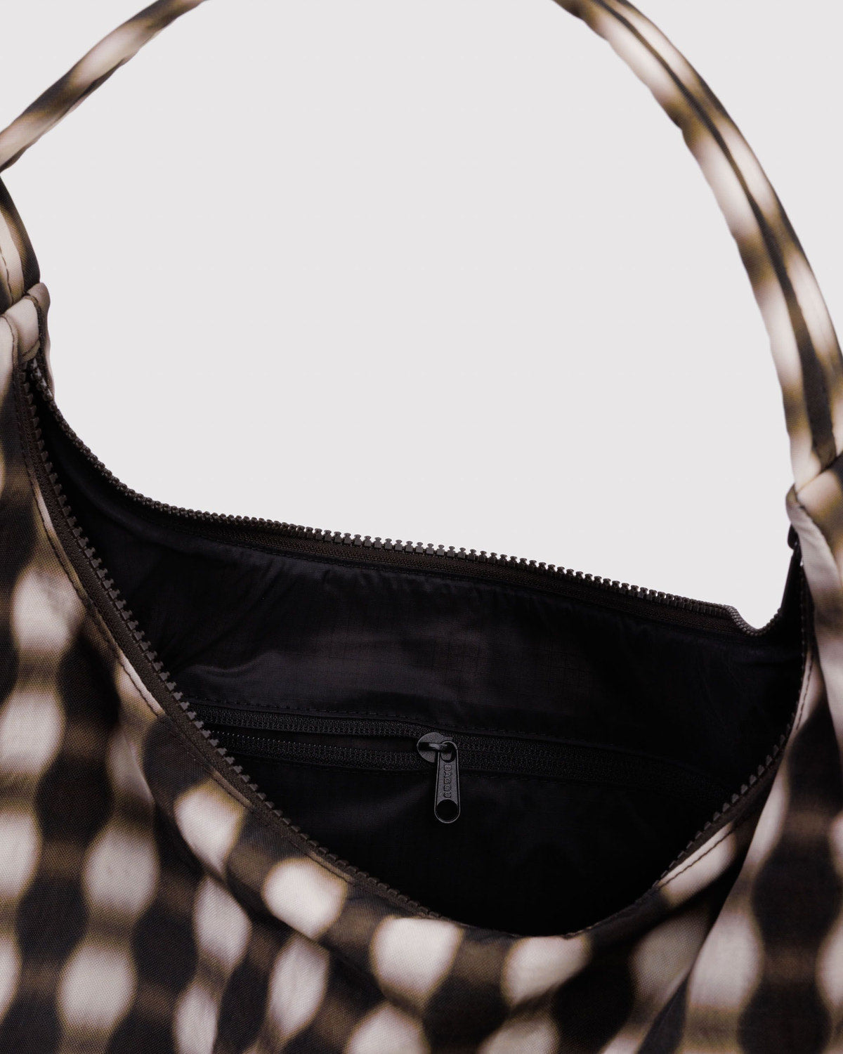 Baggu - Nylon Shoulder Bag - Blurred Gingham Brown -