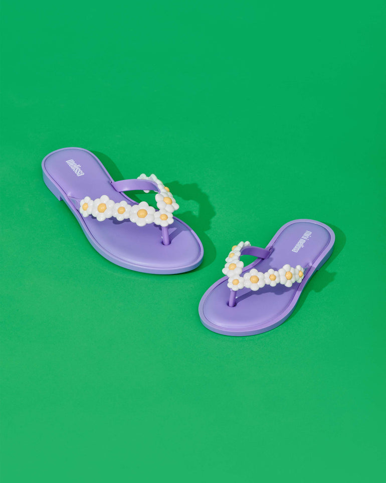 Melissa - Flip Flop Spring - Lilac/White -