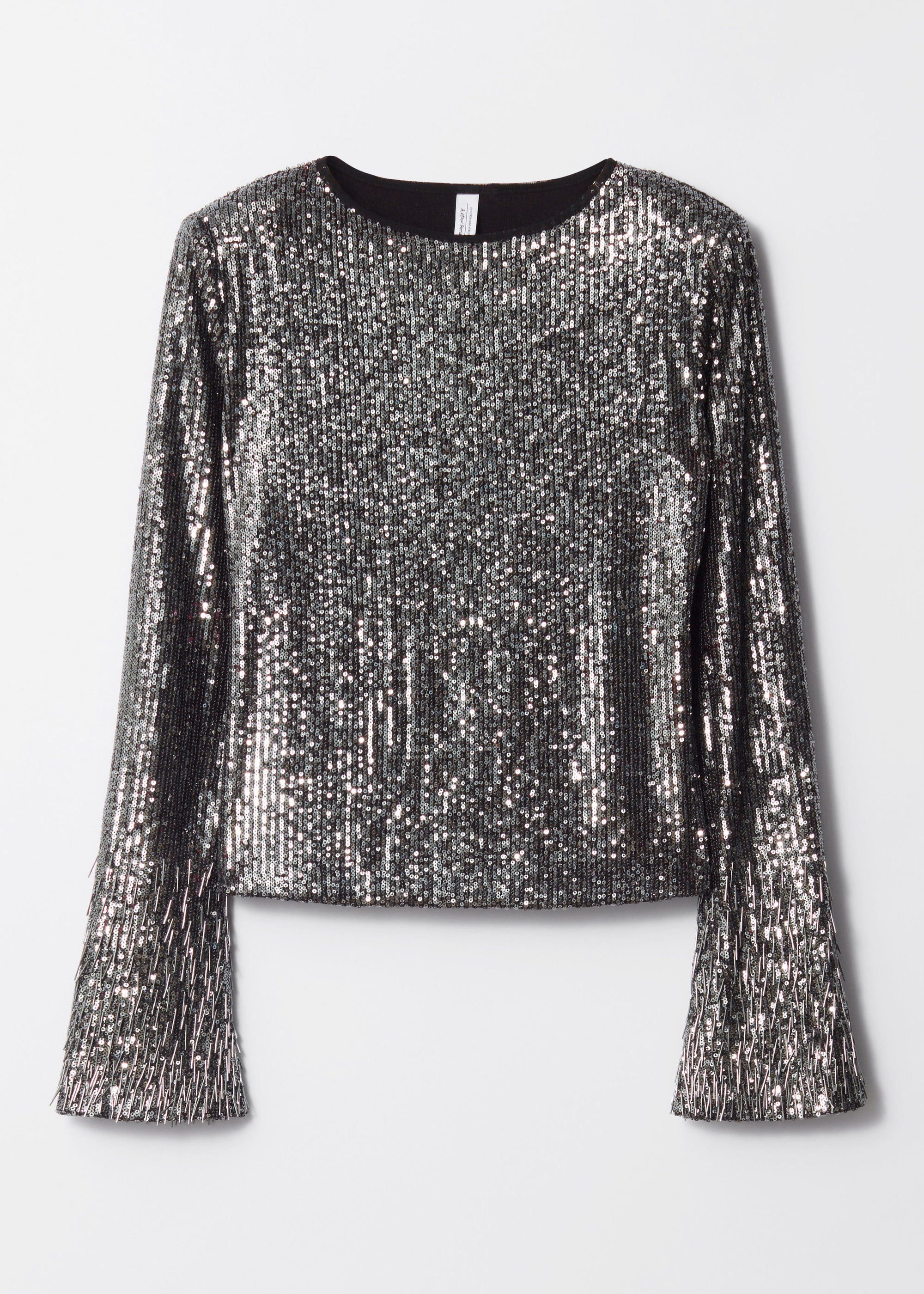 & Other Stories - Sonny Sequin Top - Grey -