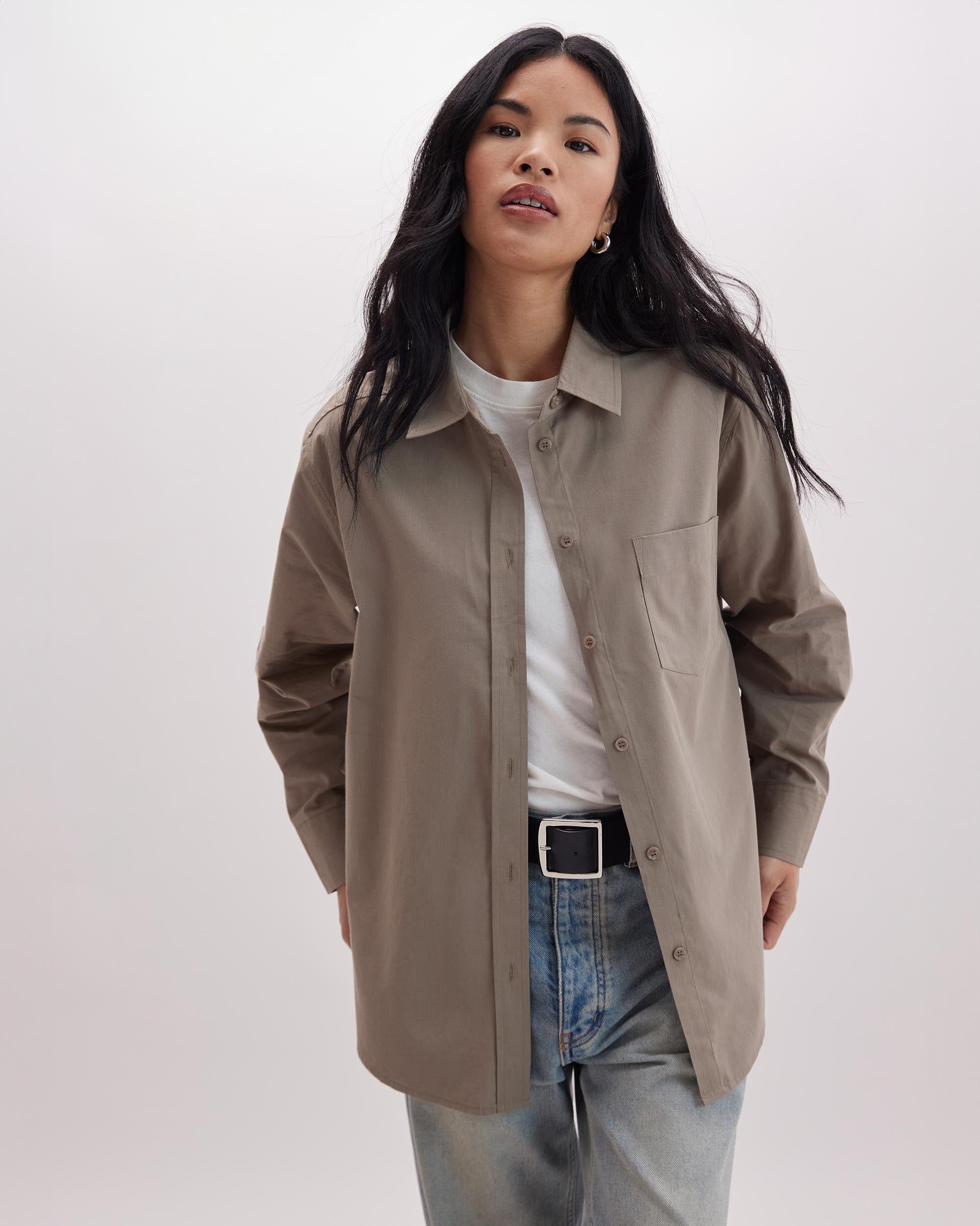 Richer Poorer - Venice Button Up Shirt - Warm Grey -