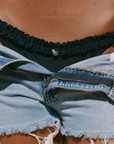 Rat Boi - Ruffle Charm Bikini Bottom - Onyx -