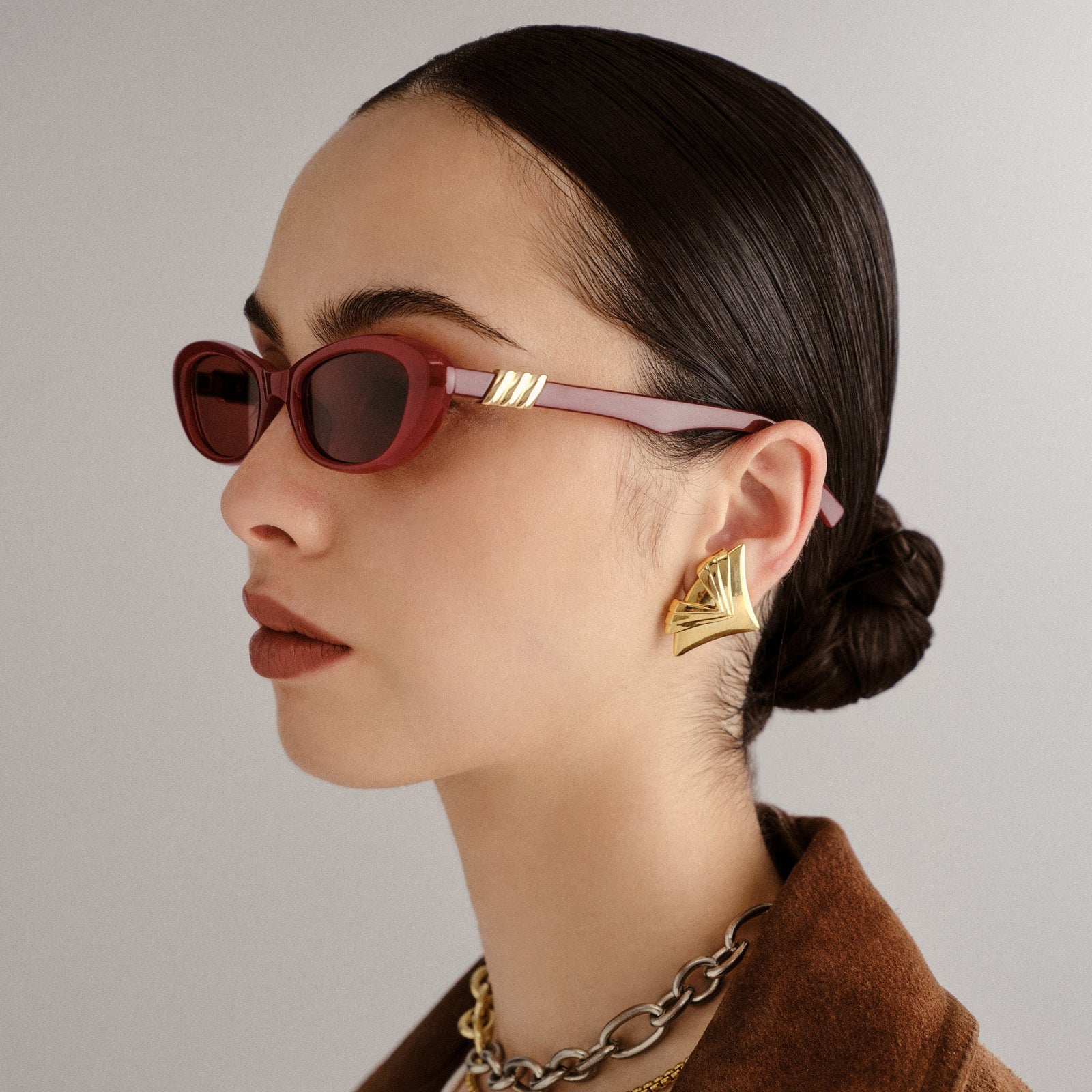 Le Specs - The Whisperer Sunglasses - Garnet -