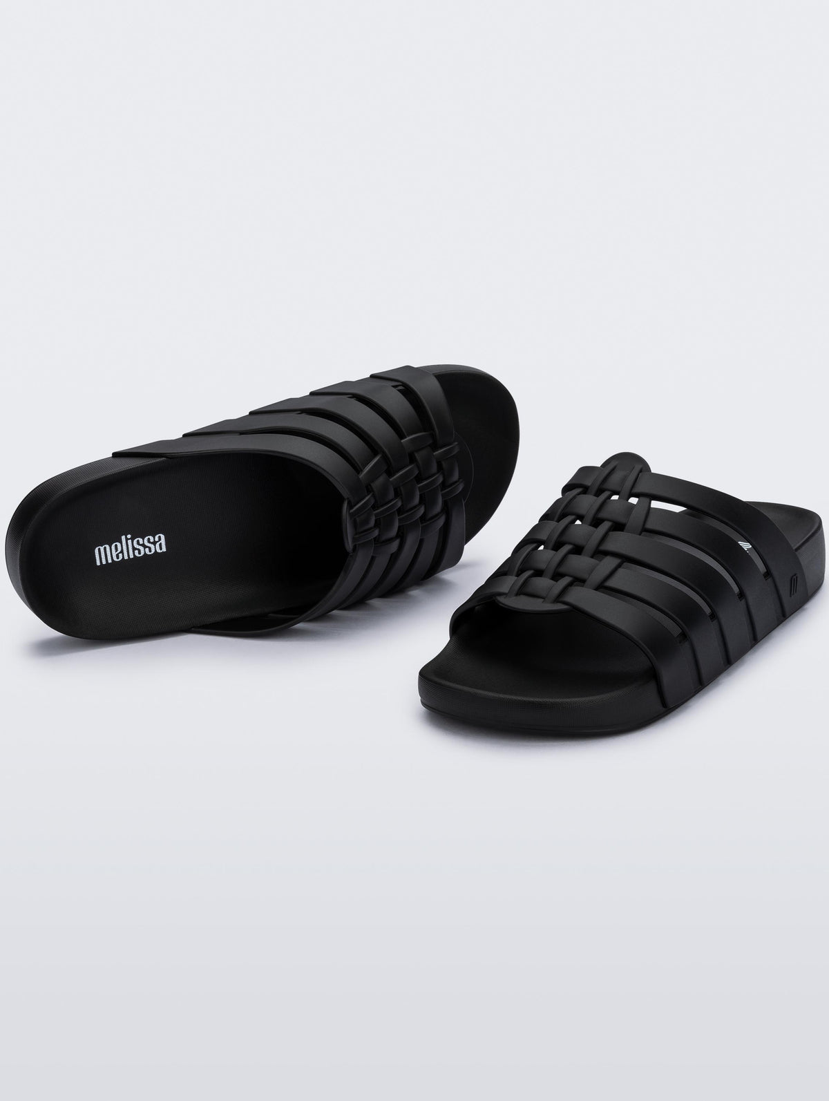 Melissa - Possession Jelly Fisherman Sandal Slide - Matte Black -
