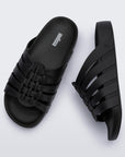 Melissa - Melissa Possession Jelly Fisherman Sandal Slide - Matt Black -