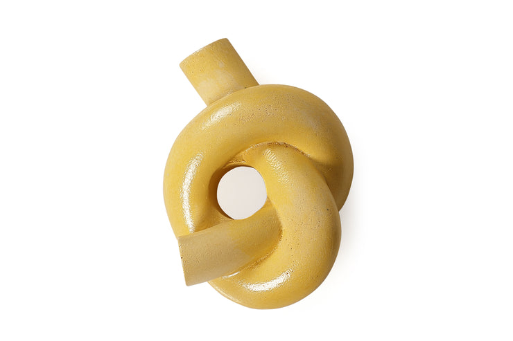 Casa Amarosa - Knot Candle Holder - Yellow -