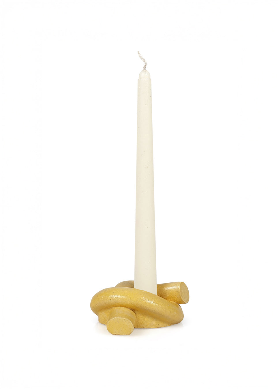 Casa Amarosa - Knot Candle Holder - Yellow -
