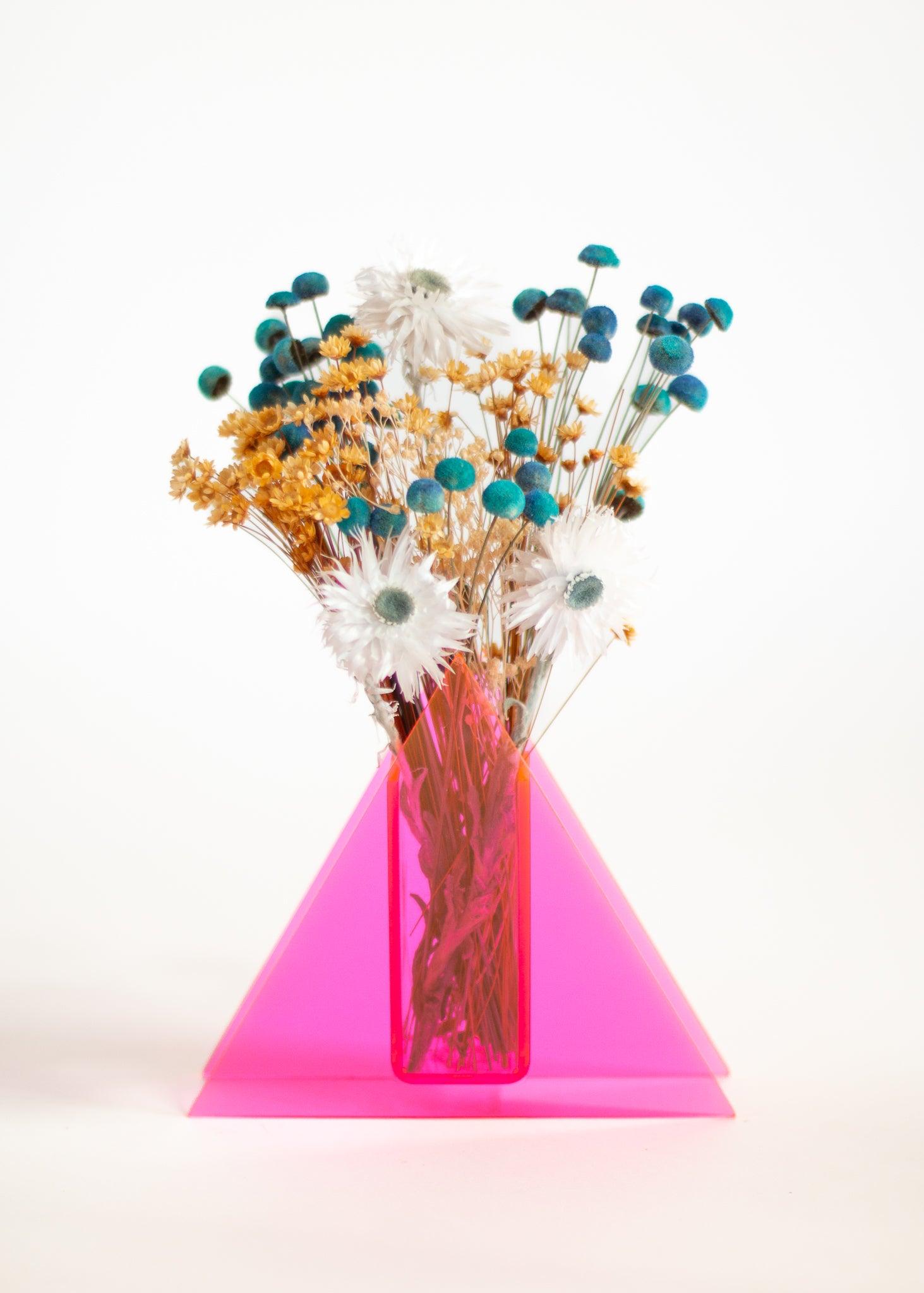 Acrylic Vase - Triangle - offe market