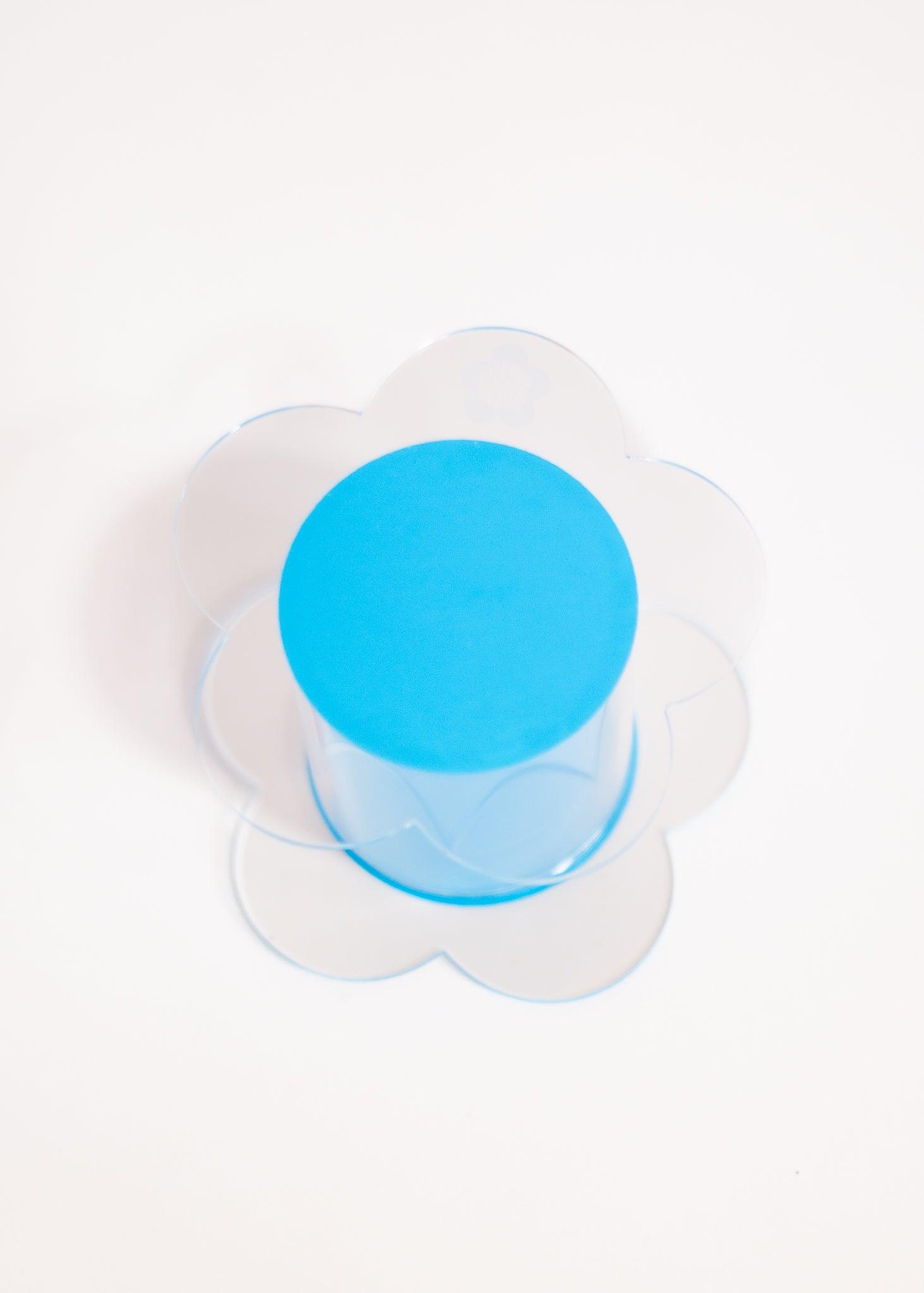 Mini Flower Acrylic Jar - Blue - offe market