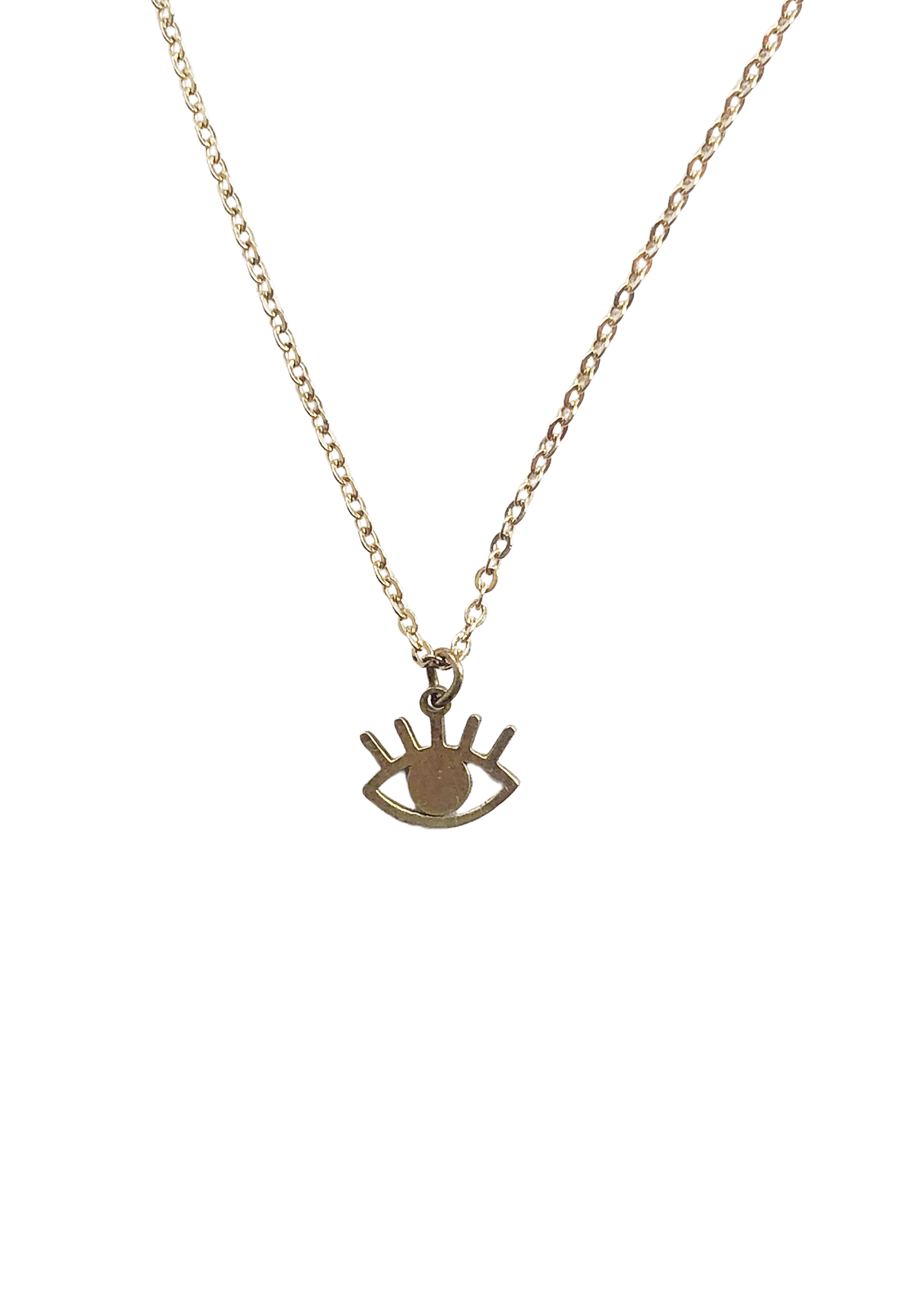 Eye Charm Necklace - Gold - offe market