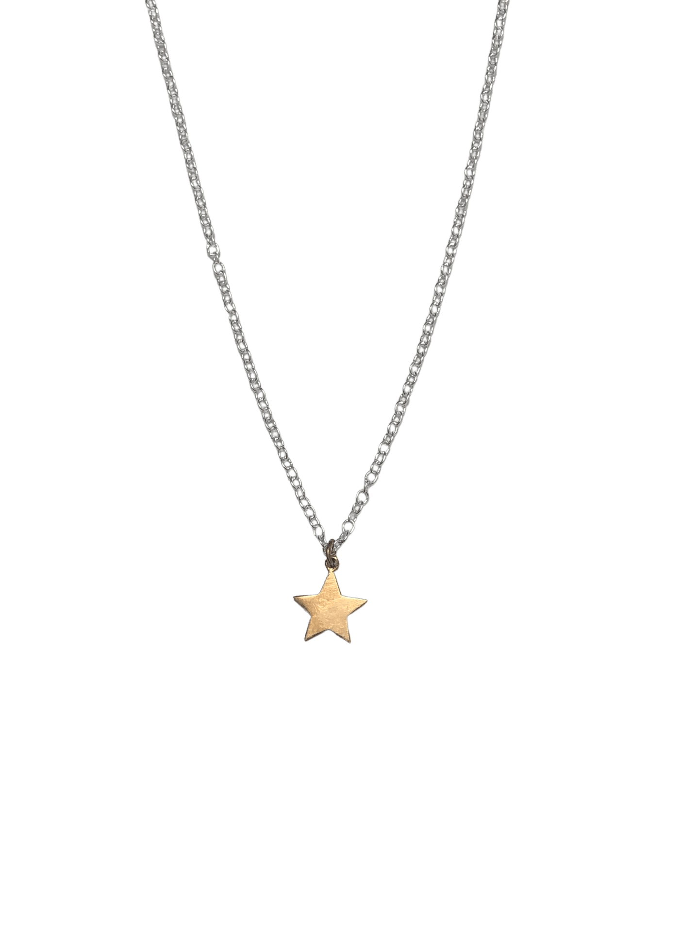 Star Charm Necklace - Silver/Rose Vermeil - offe market