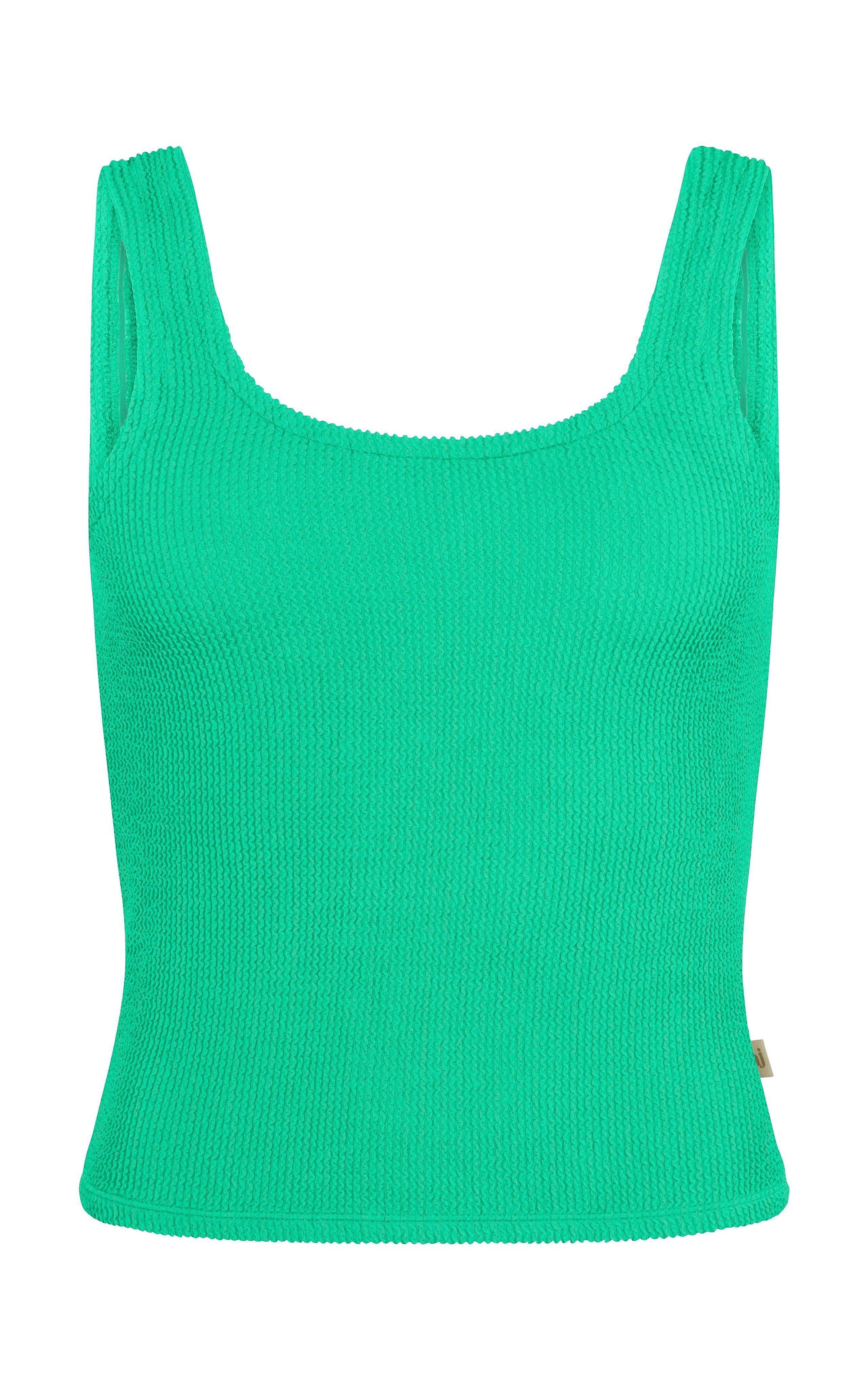 Lolita Crinkle Tank - Tropical Green - offe market