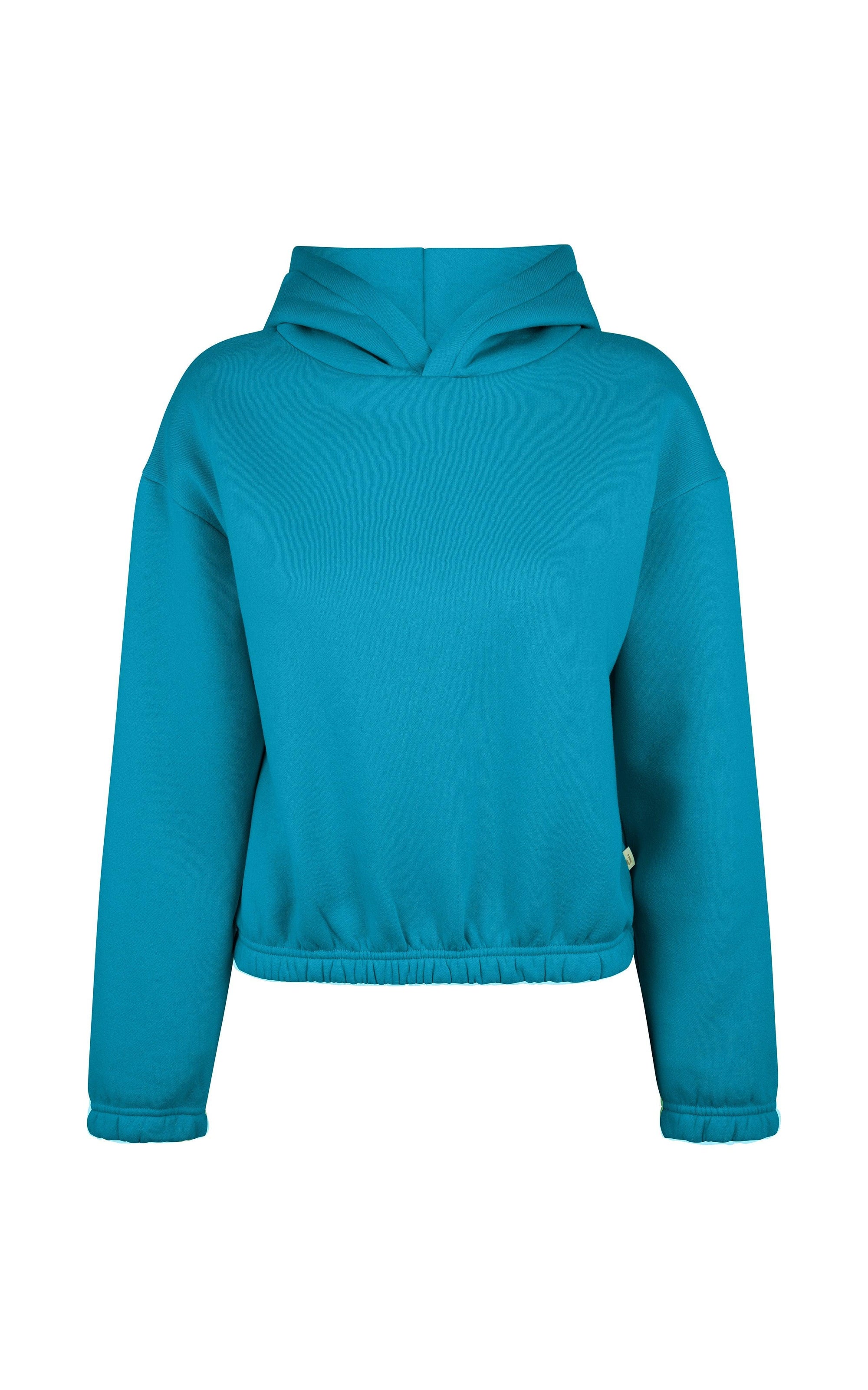 The Weekend Fleece Hoodie - Azure Blue - offe market