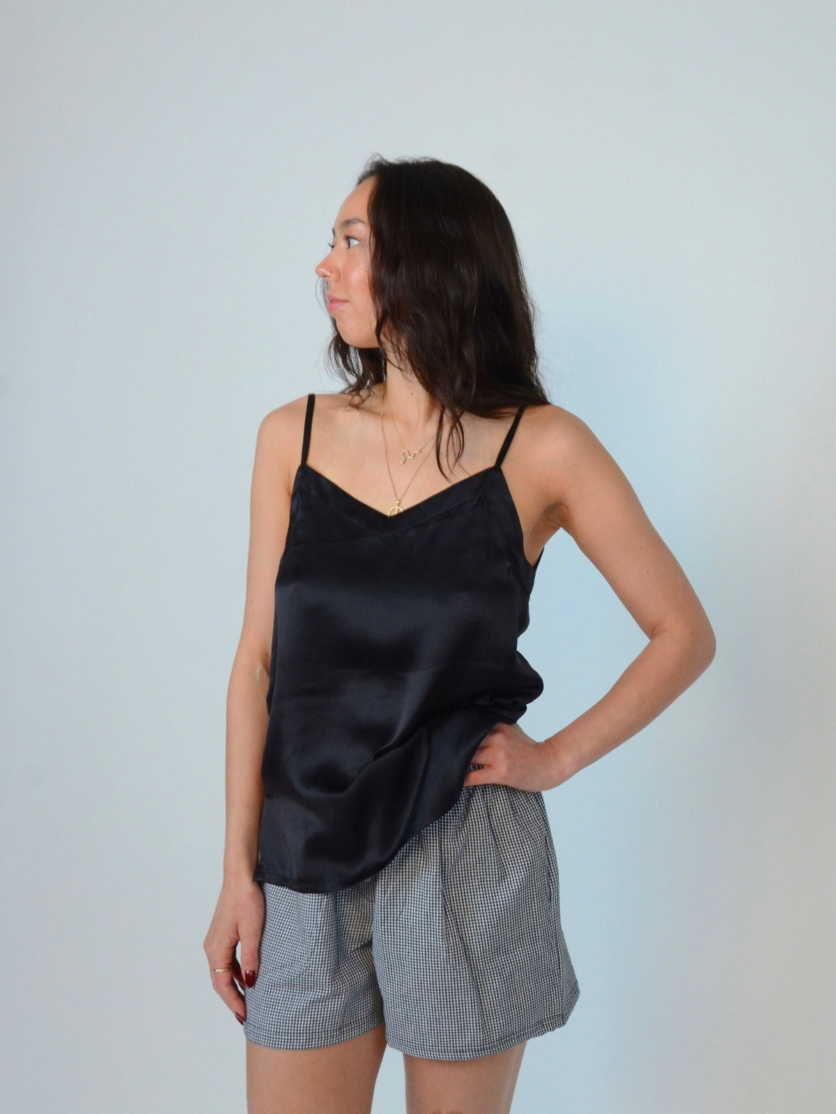 Wildflo Studio - Boxer Shorts Black Gingham -