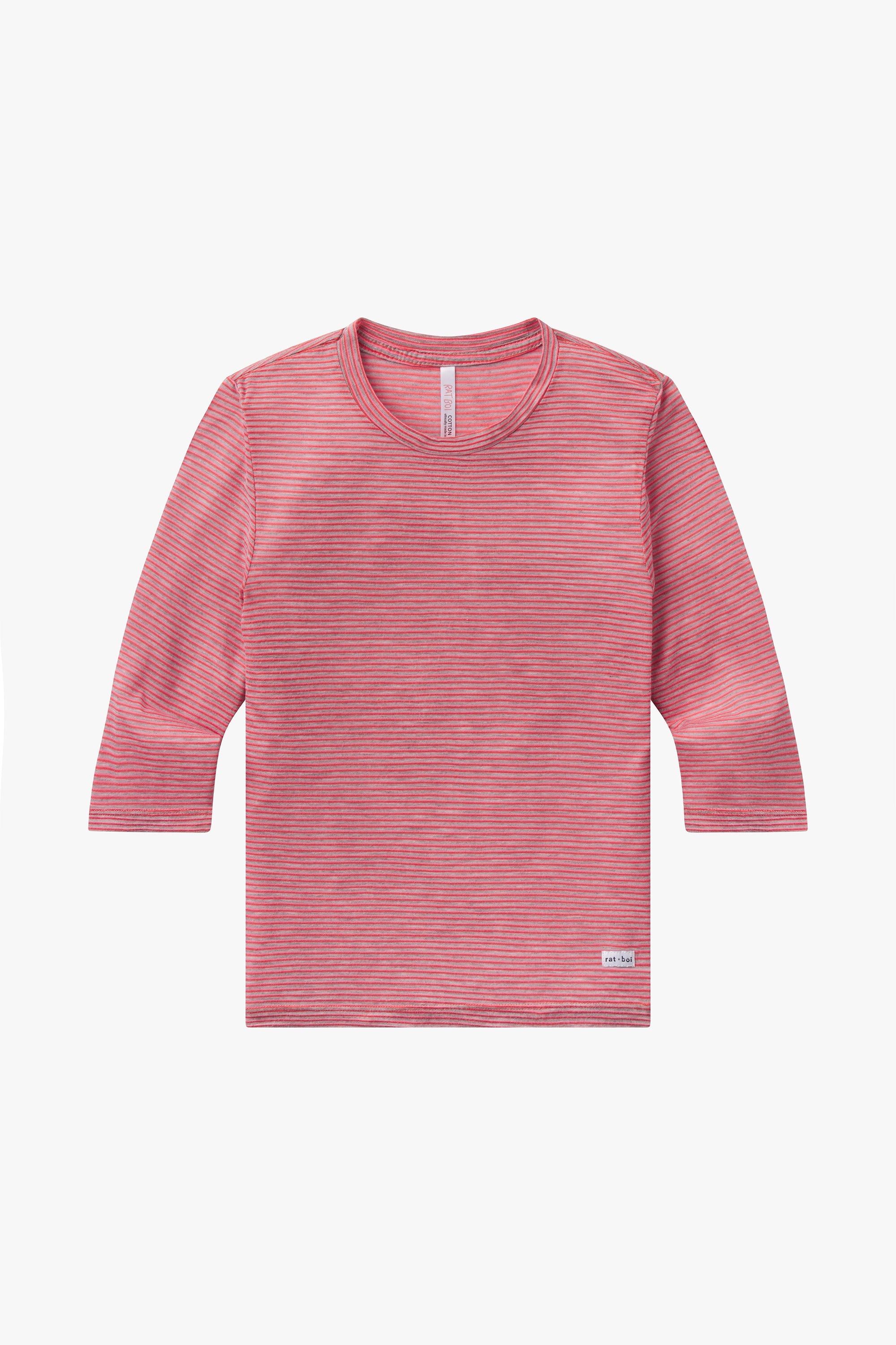 Rat Boi - 3/4 Sleeve Top - Lychee -