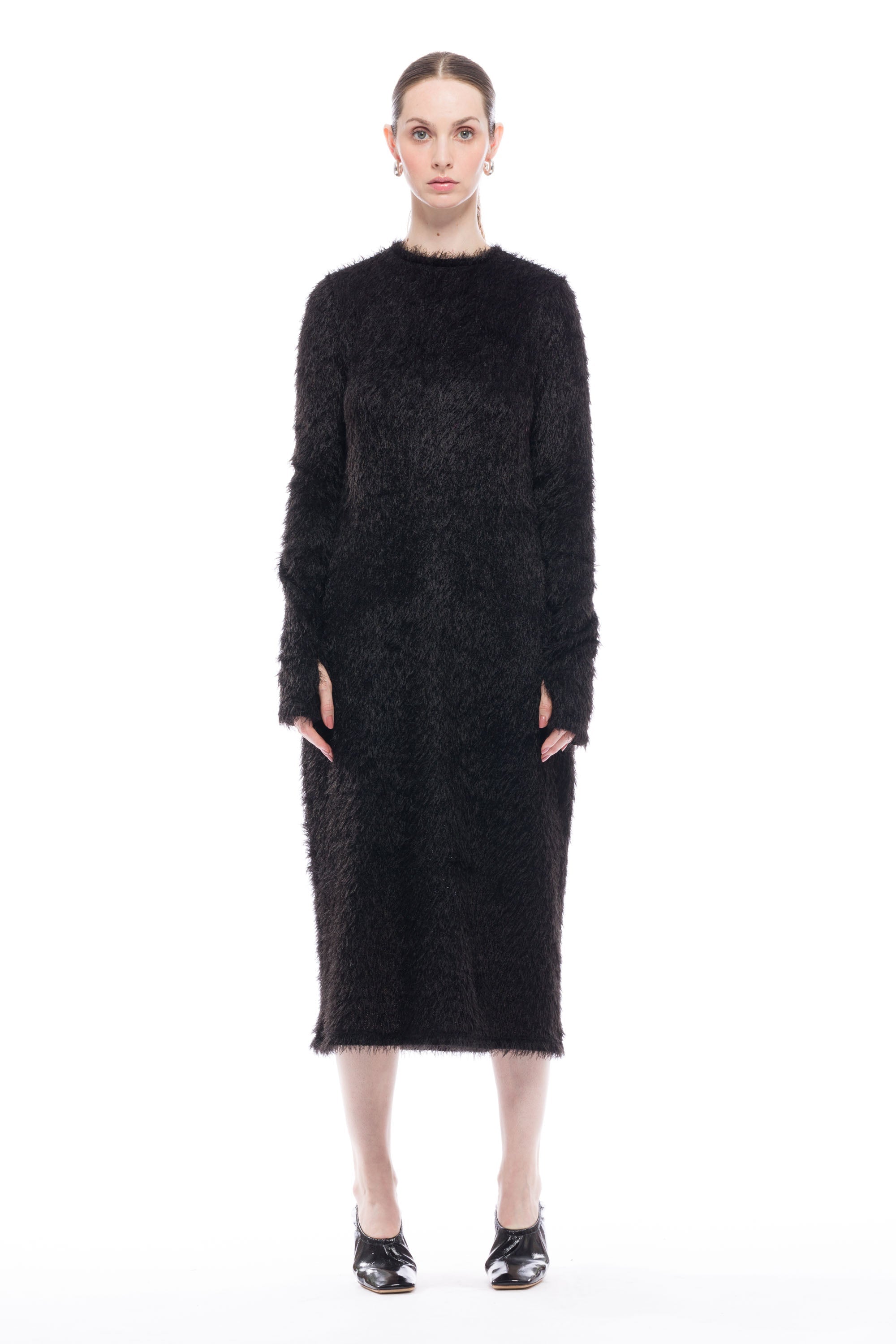 Toit Volant - Hilman Dress - Black Shaggy - Black Shaggy