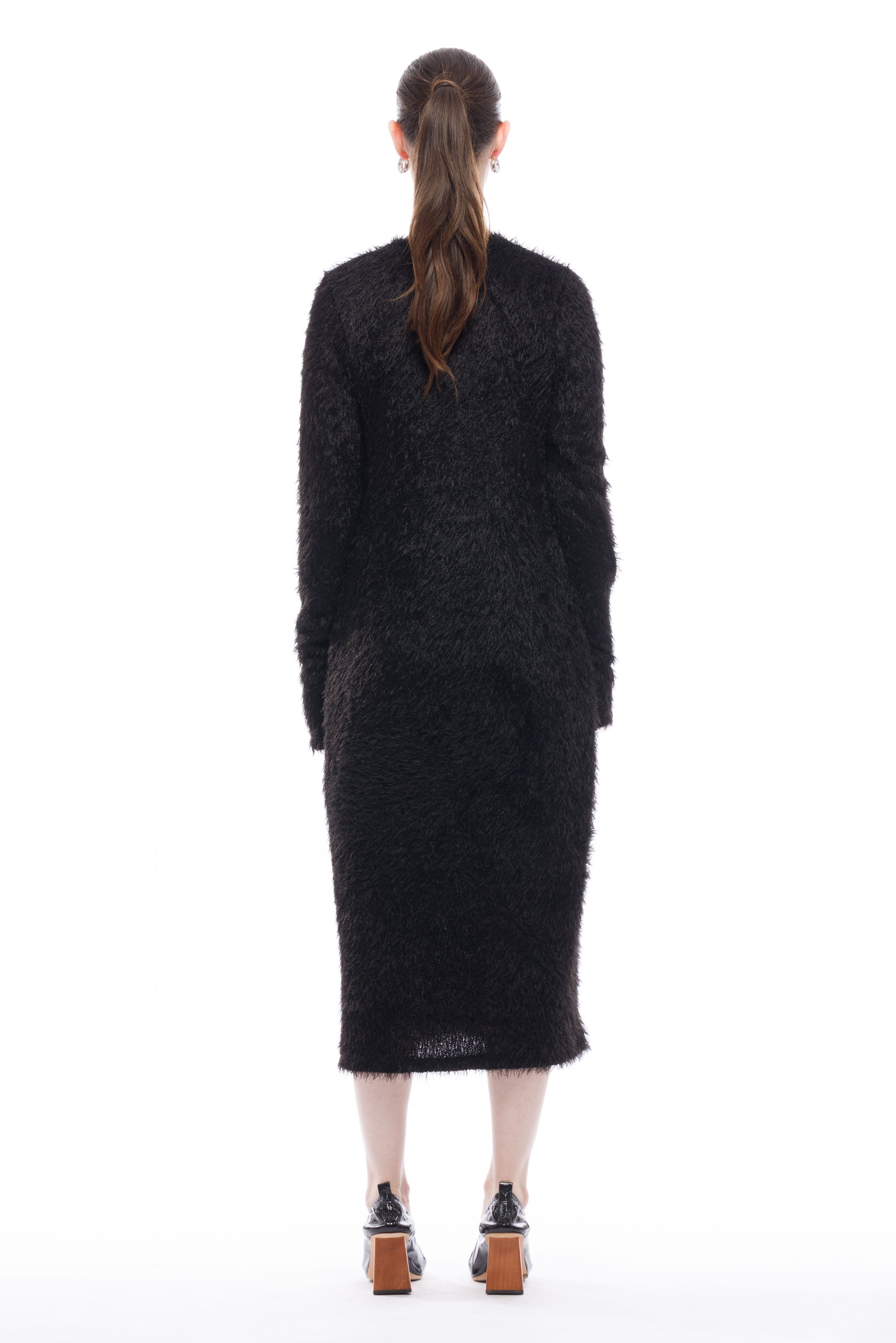 Toit Volant - Hilman Dress - Black Shaggy -