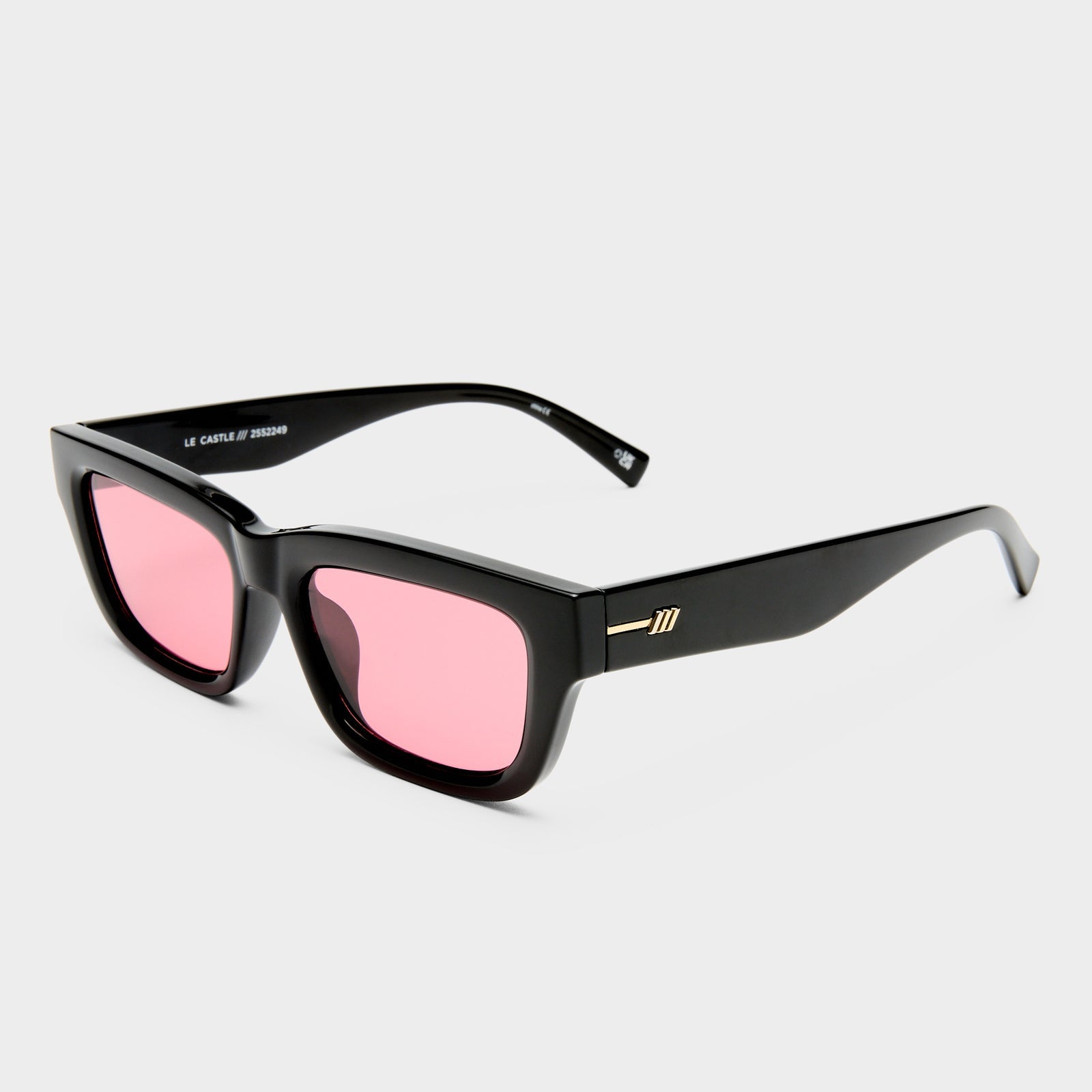 Le Specs - Le Castle Sunglasses - Black/Crimson -